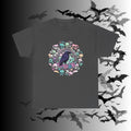 Pastel Goth Raven & Skull Mandala T-Shirt — Gothic Corvid Tee