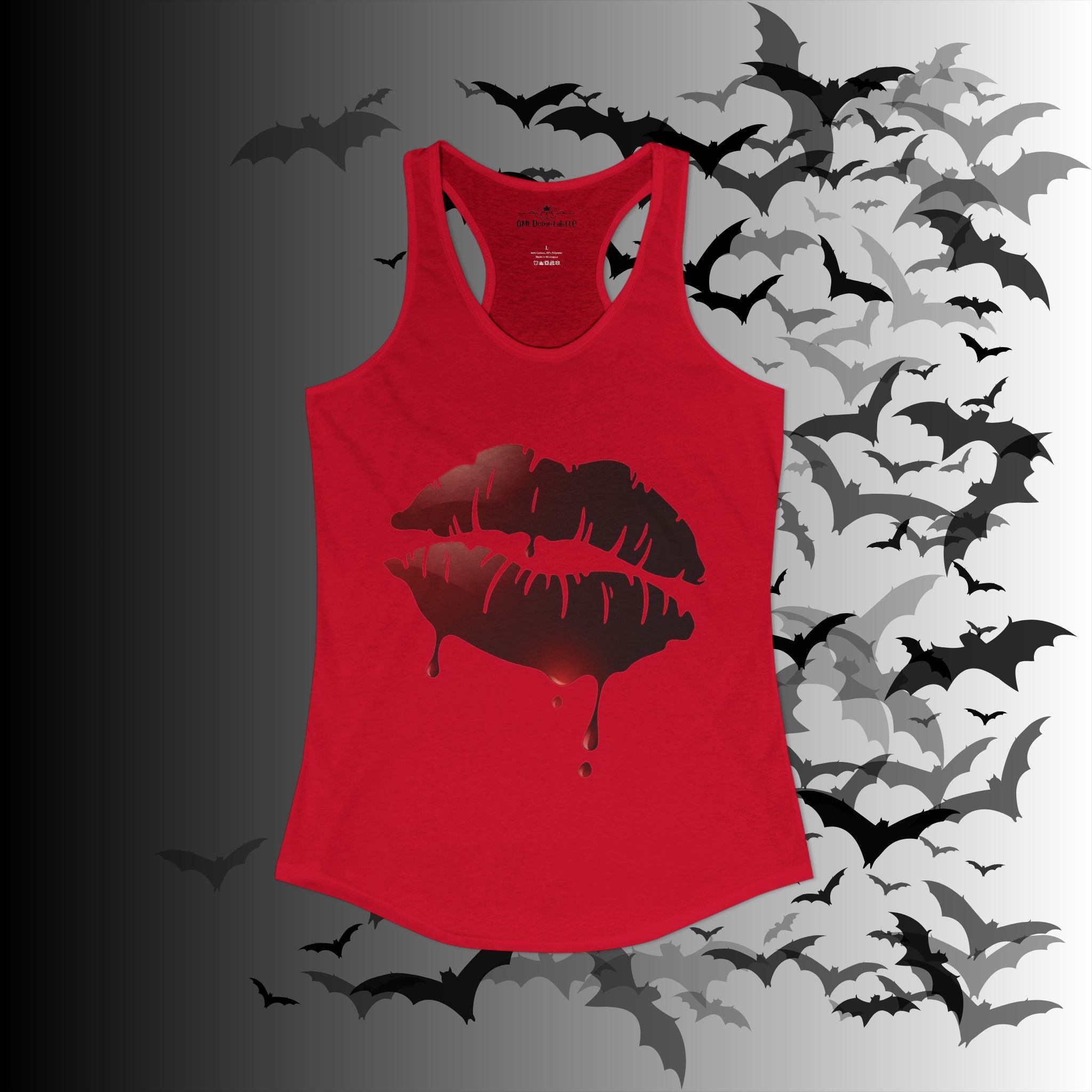 Goth Bloody Kiss Tank Top