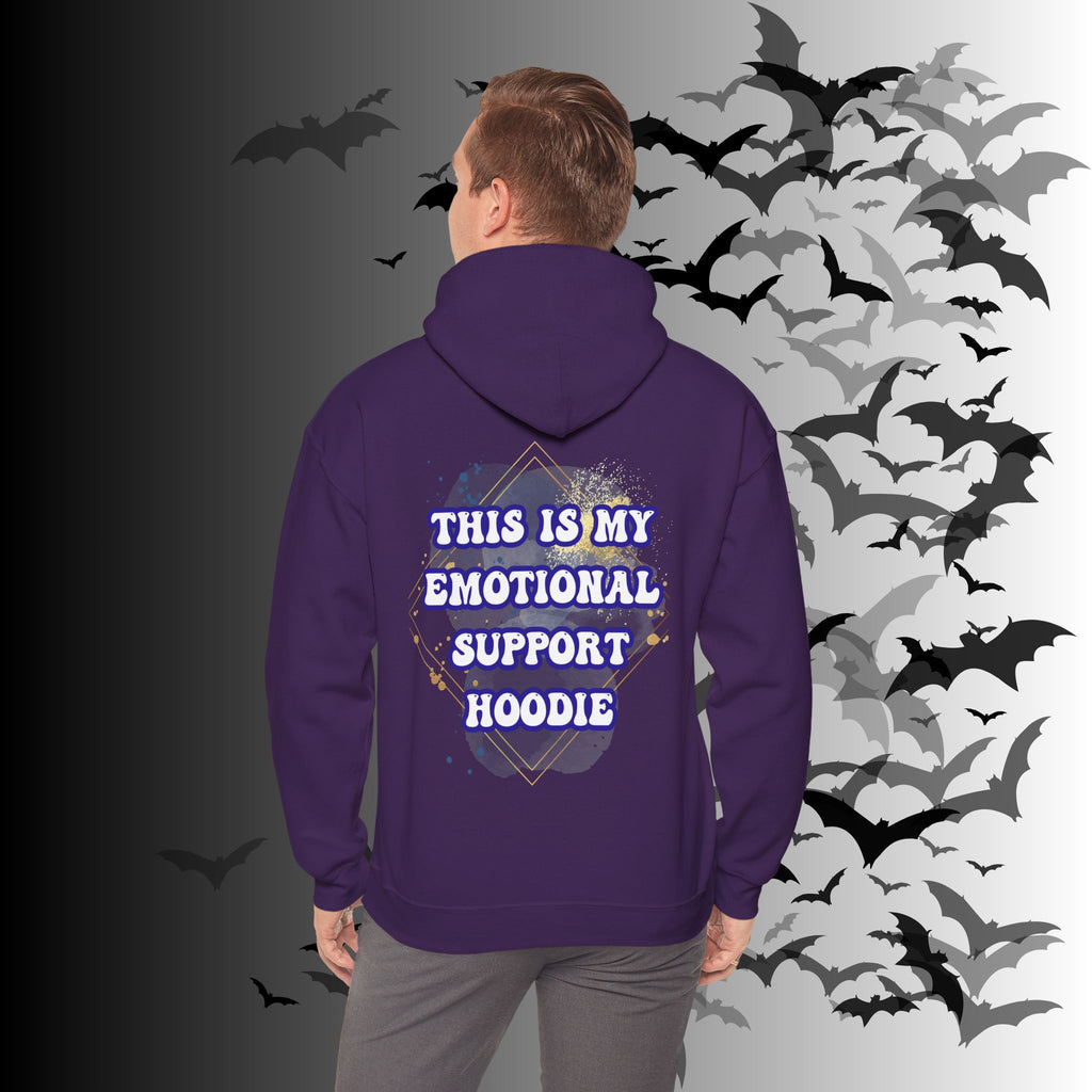 This Is My Emotional Support Hoodie — Funny Back Print Pullover