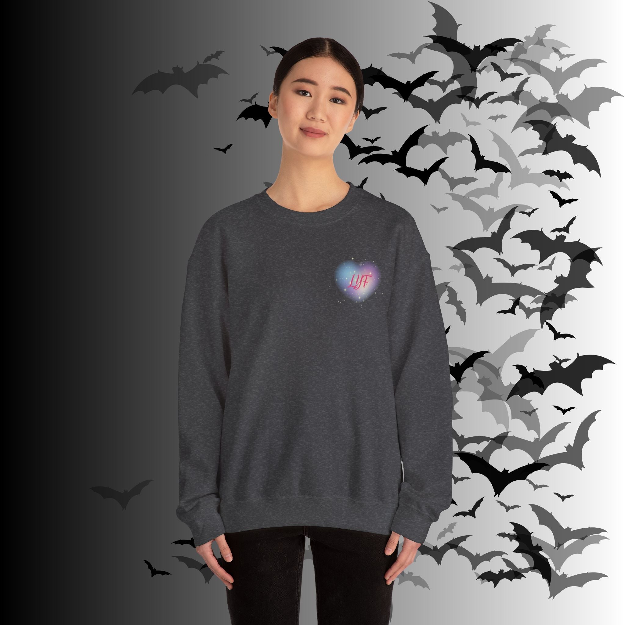 Love You Forever Skeleton Crewneck Sweatshirt — Gothic Valentine's Couples