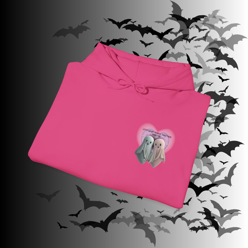 Let's Haunt People Together Forever Hoodie — Gothic Valentine's Couples Ghost