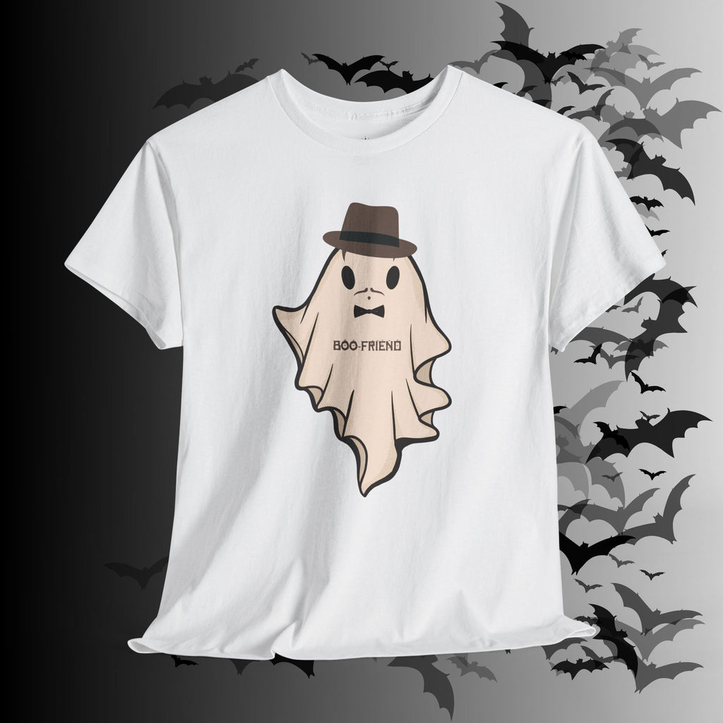 "Ghoul-Friend & Boo-Friend" Matching Ghost Couples T-Shirt — Halloween Matching Tee