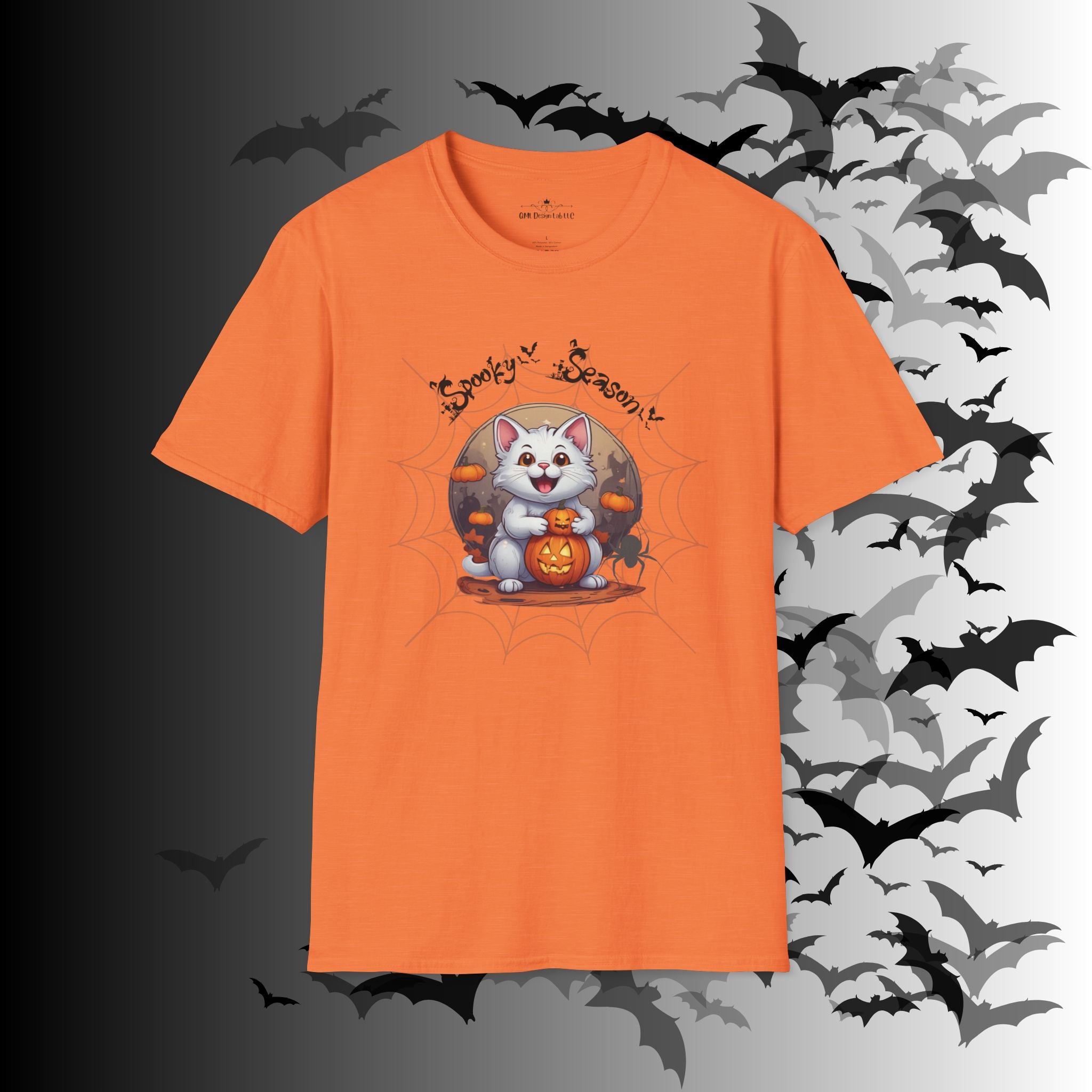 Spooky Season Kawaii Cat Halloween T-Shirt — Cat Lover Tee