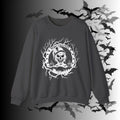 Merry Creepmas Crewneck Sweatshirt — Gothic Christmas Skull Santa