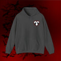 Gothic Raven Heart Hoodie — Dark Romance Valentine's Day Couples Pullover