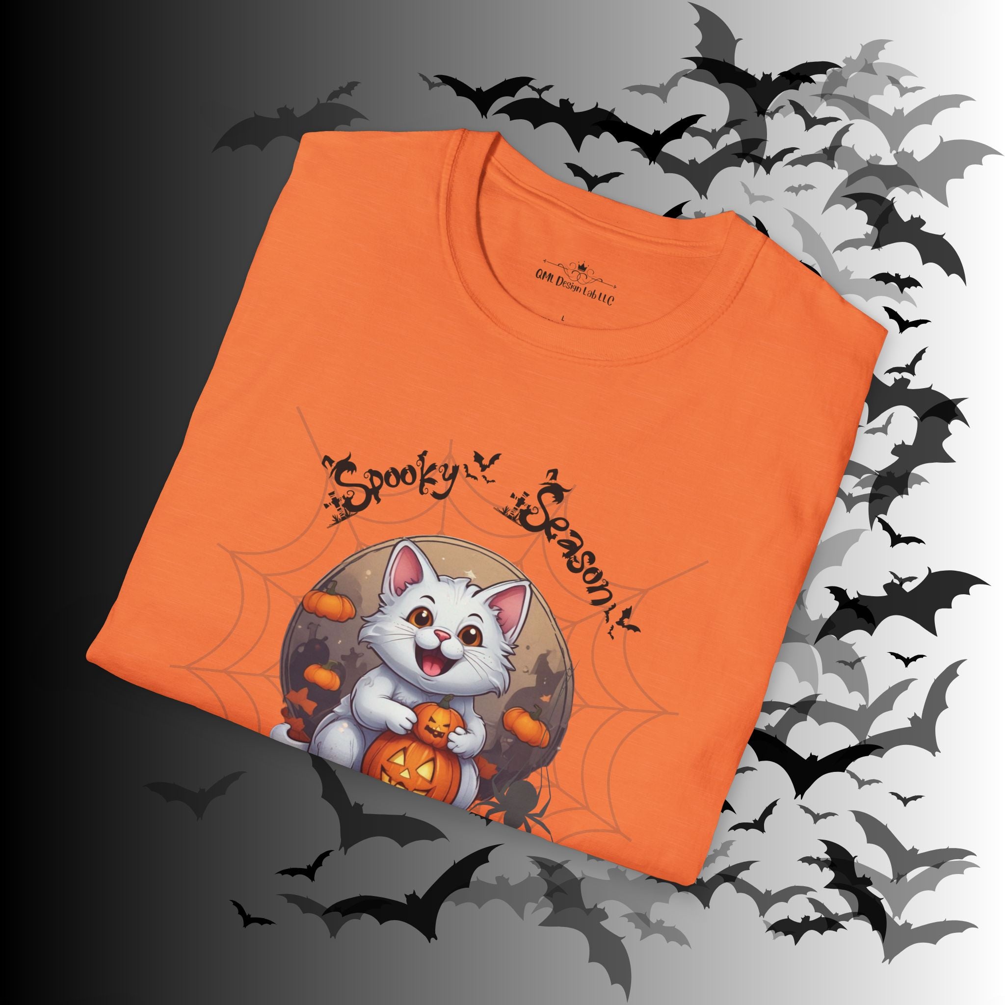Spooky Season Kawaii Cat Halloween T-Shirt — Cat Lover Tee
