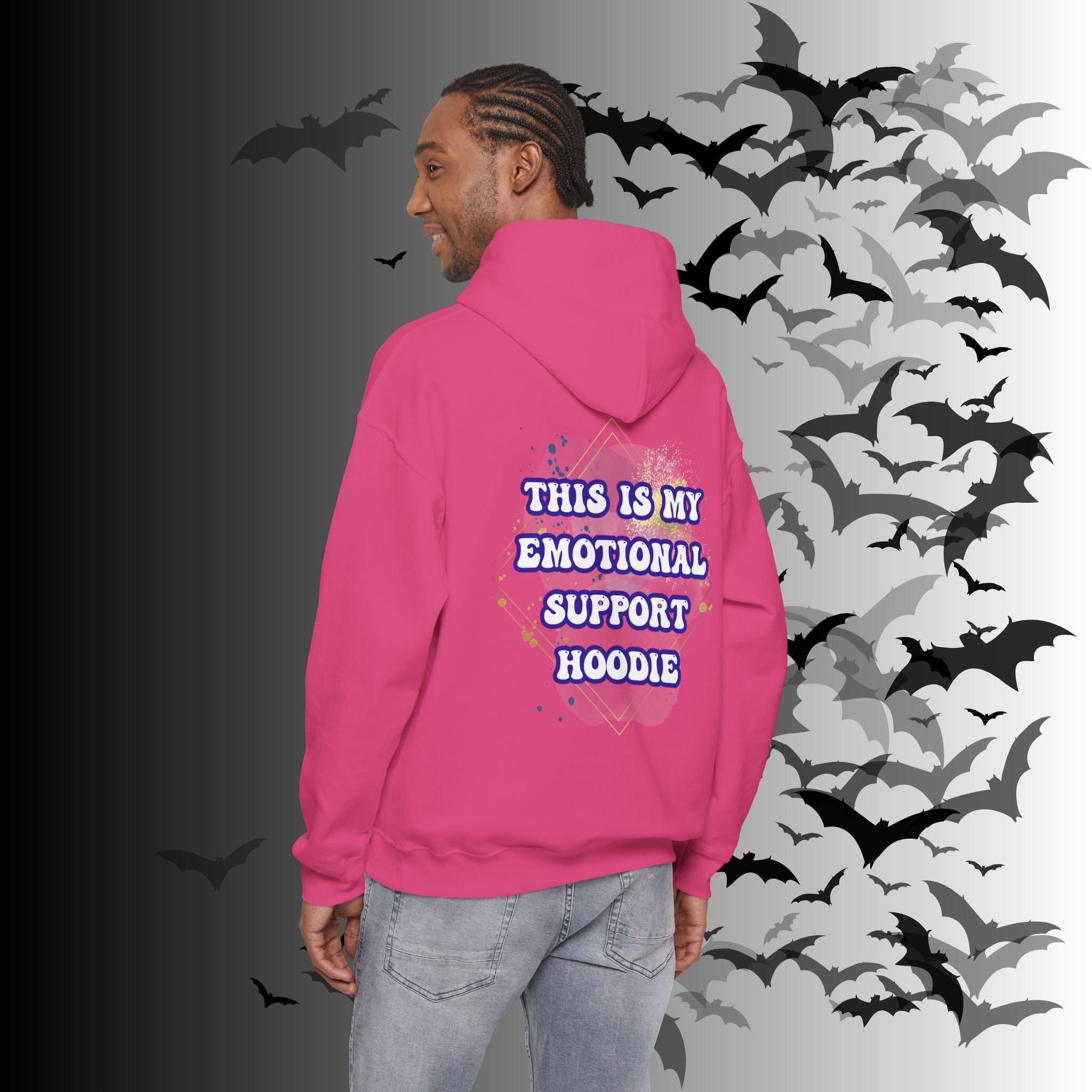This Is My Emotional Support Hoodie — Funny Back Print Pullover