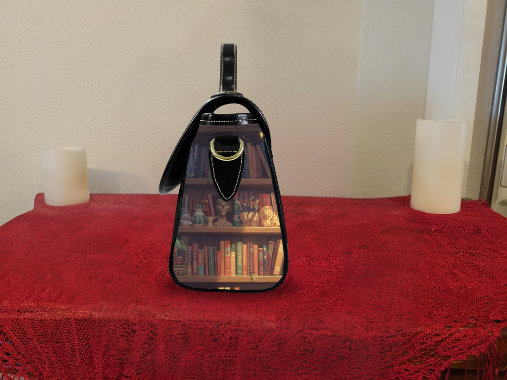 Whimsical Bookcase Crossbody Bag
