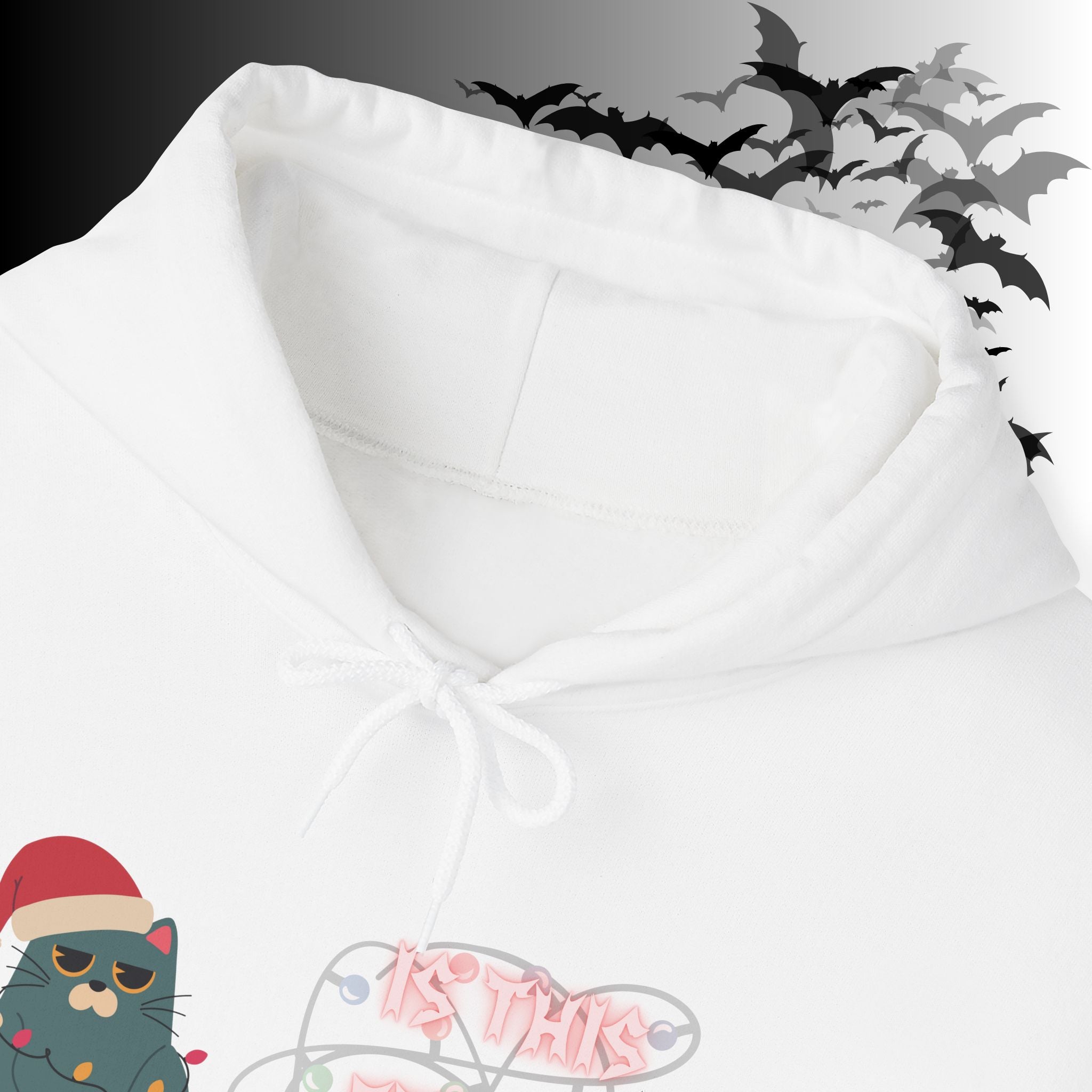 Is This Festive Enough Cat Hoodie — Grumpy Christmas Cat Pullover