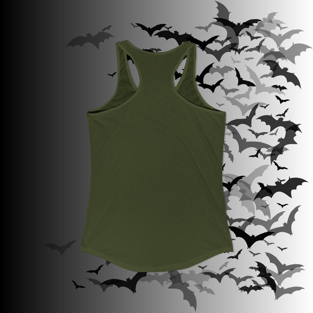 "Have the Day You Deserve" Gothic Skull Floral Tank Top