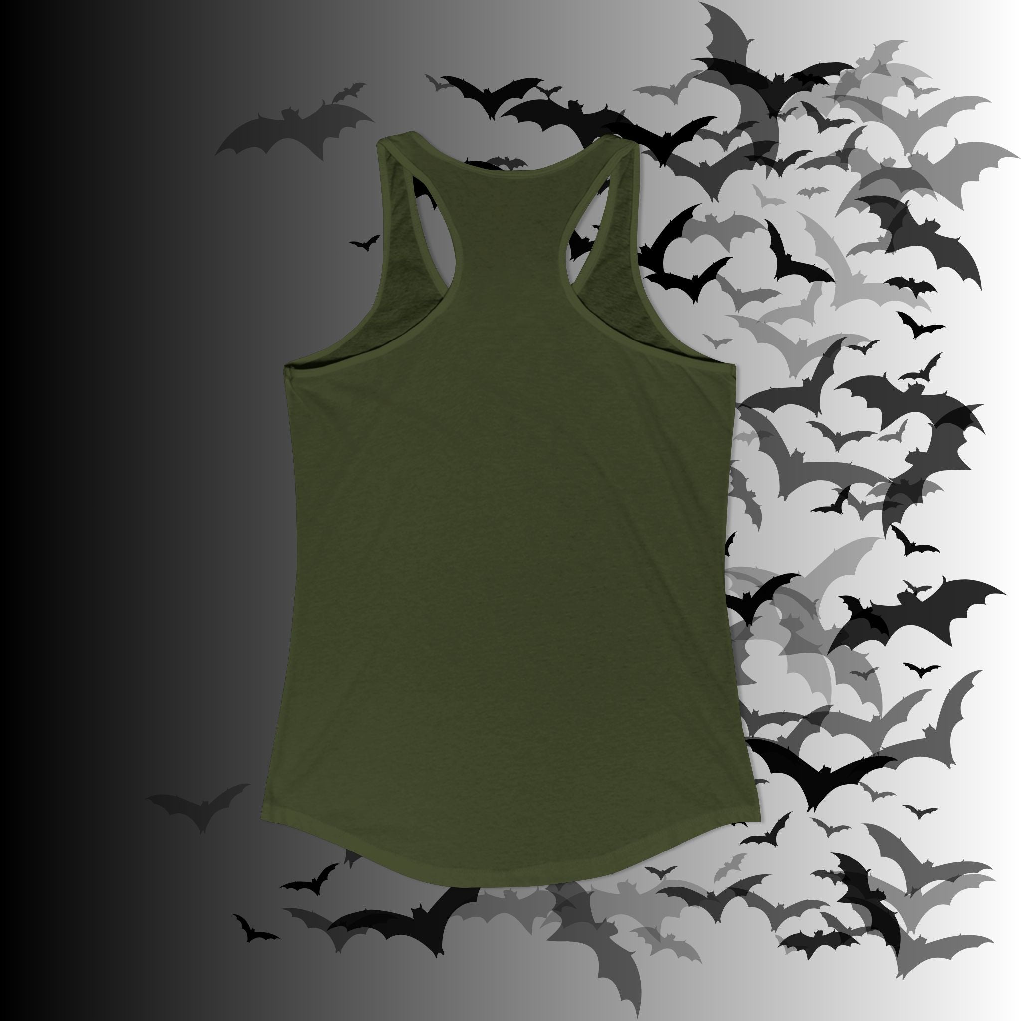 "Have the Day You Deserve" Gothic Skull Floral Tank Top