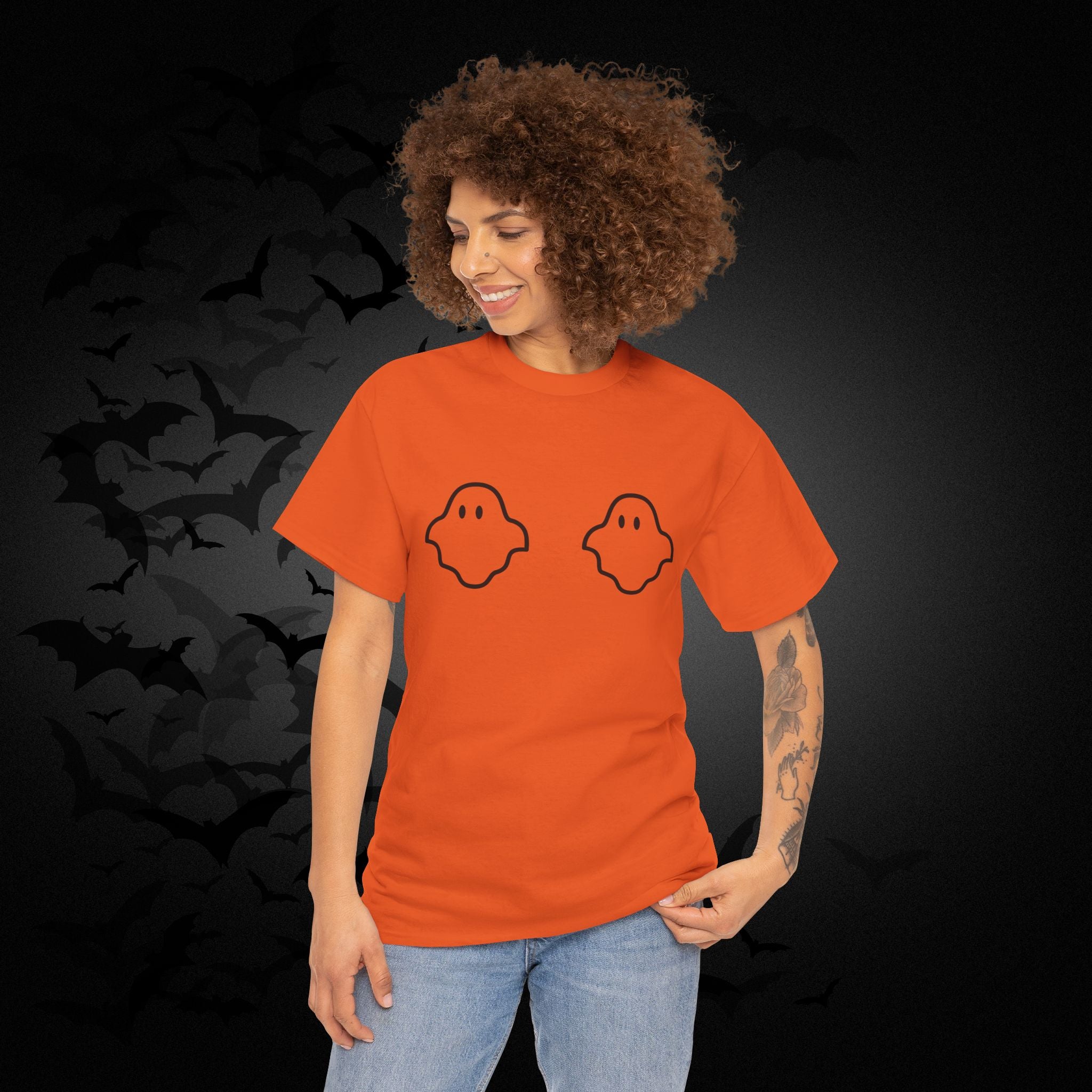 "Boo-bies" Ghost Pun Halloween T-Shirt — Funny Spooky Season Tee