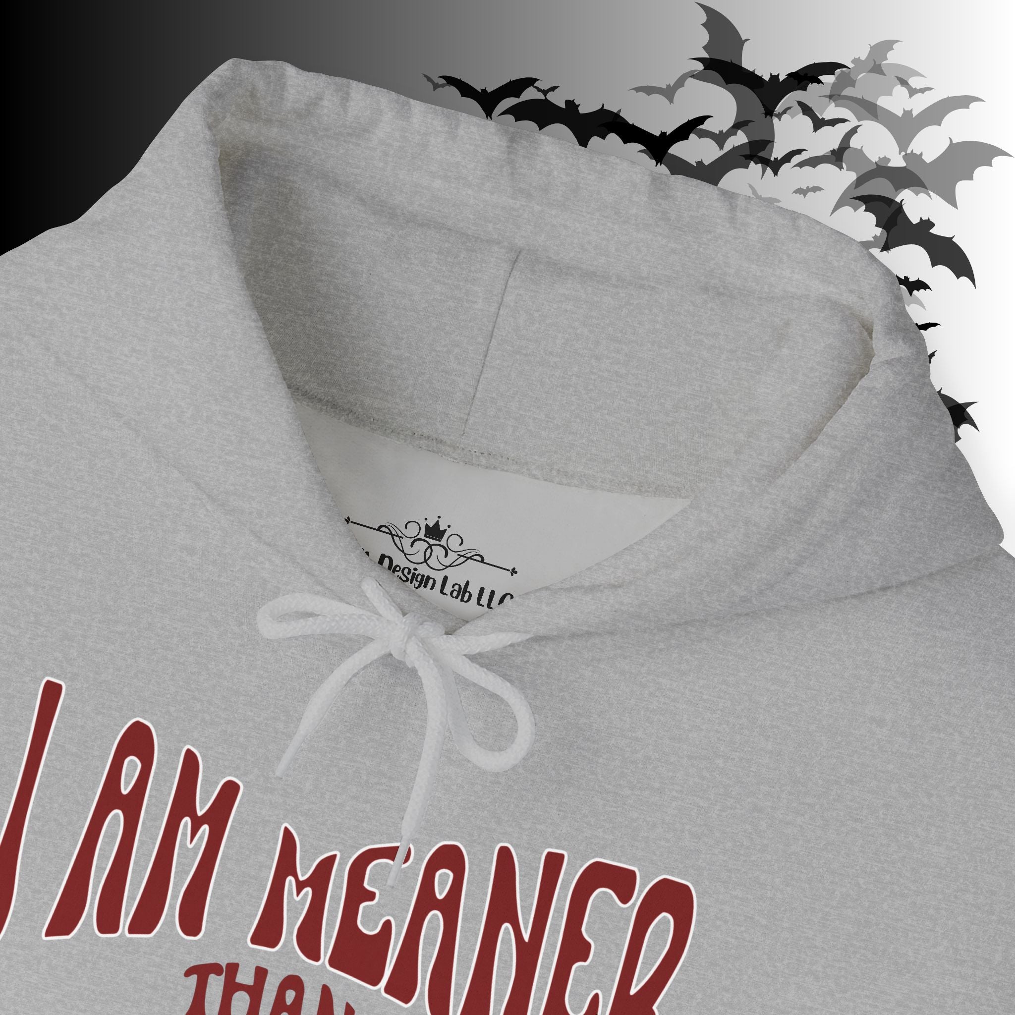 I Am Meaner Than My Face Looks Hoodie — Gothic Attitude Pullover