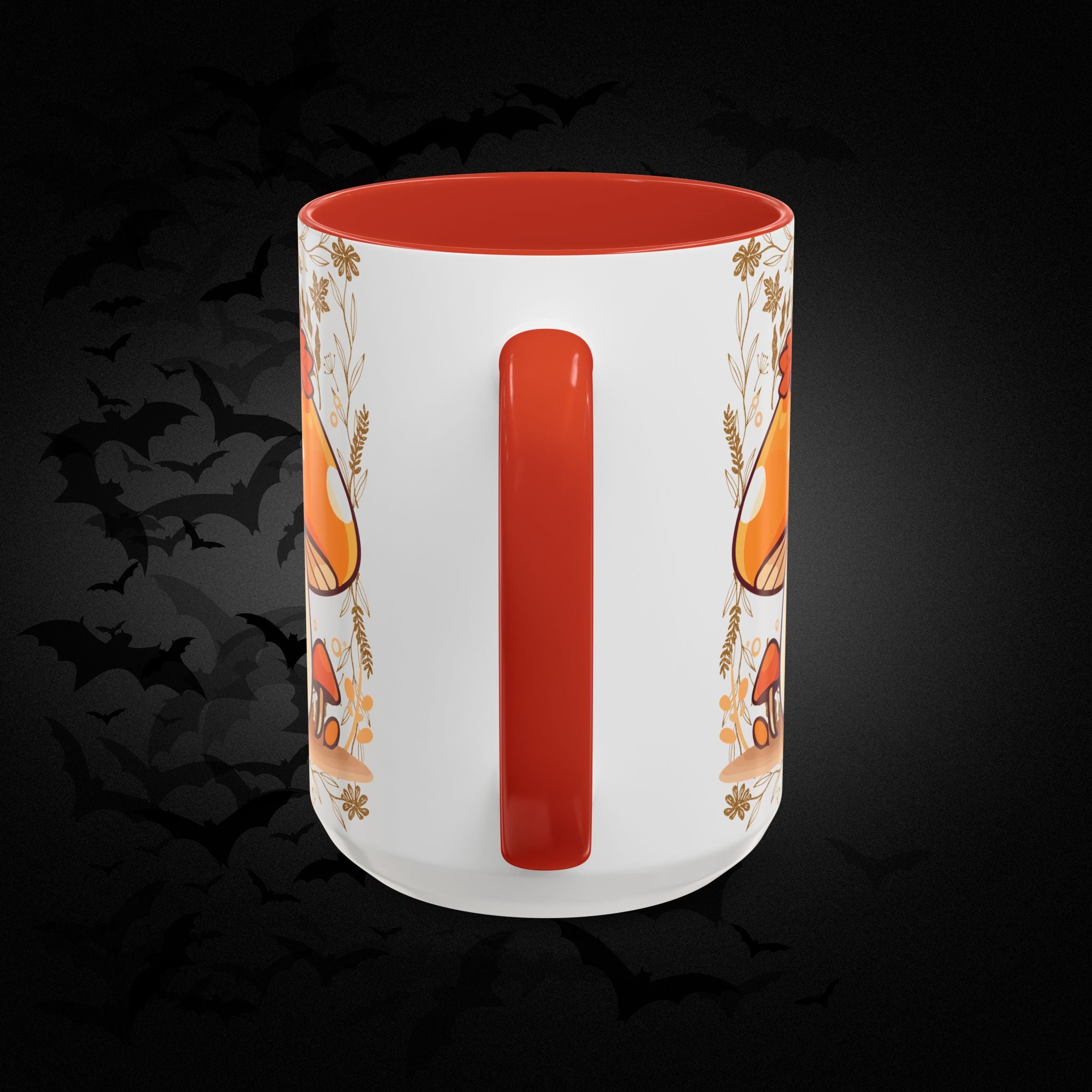 Autumn Mushroom Cute Coffee Mug — Fall Kawaii Accent Mug (11/15oz)