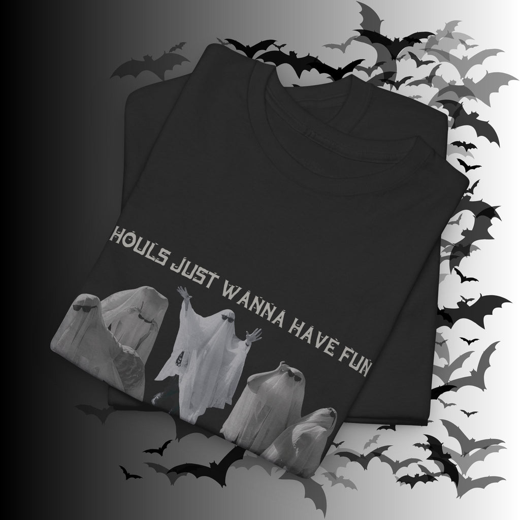"Ghouls Just Wanna Have Fun" Ghost T-Shirt — Gothic Humor Tee