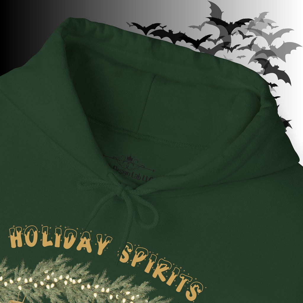 Holiday Spirits Hoodie — Ghost Christmas Ornament Gothmas Pullover