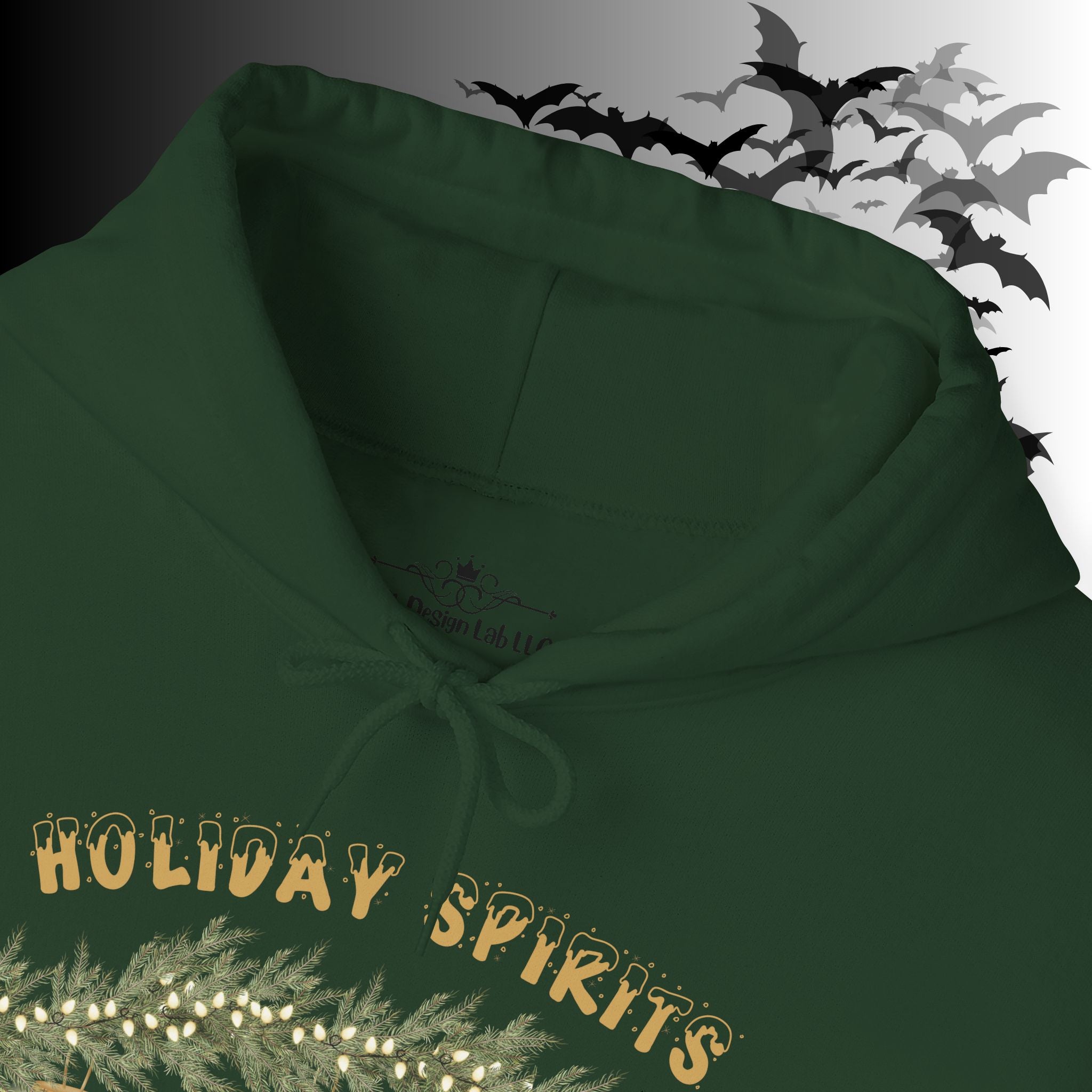 Holiday Spirits Hoodie — Ghost Christmas Ornament Gothmas Pullover