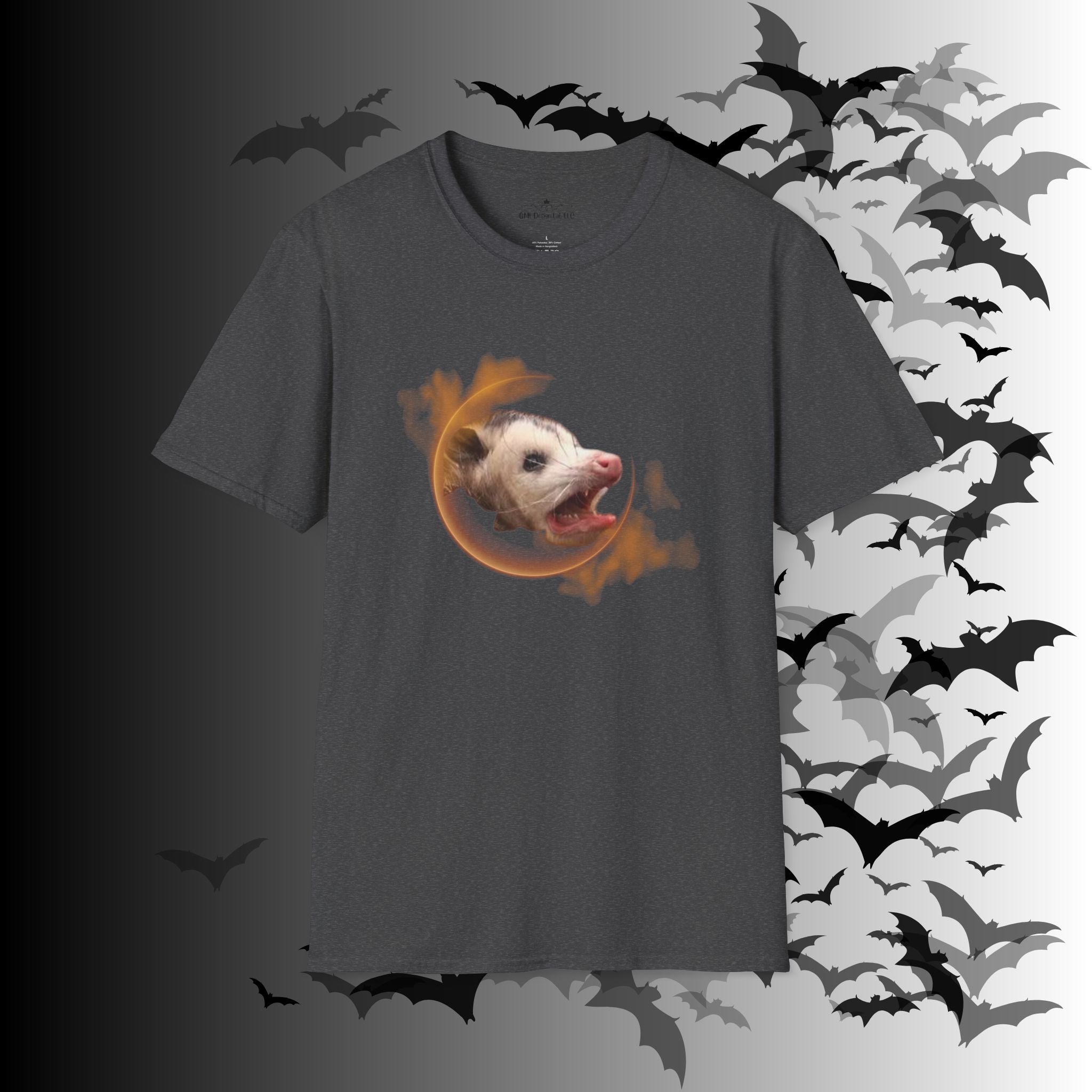Gothic Screaming Possum T-Shirt — Edgy Humor Tee