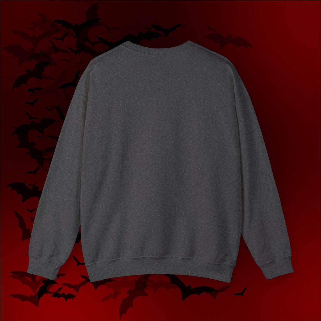 Gothic Raven Heart Crewneck Sweatshirt — Dark Romance Valentine's Day
