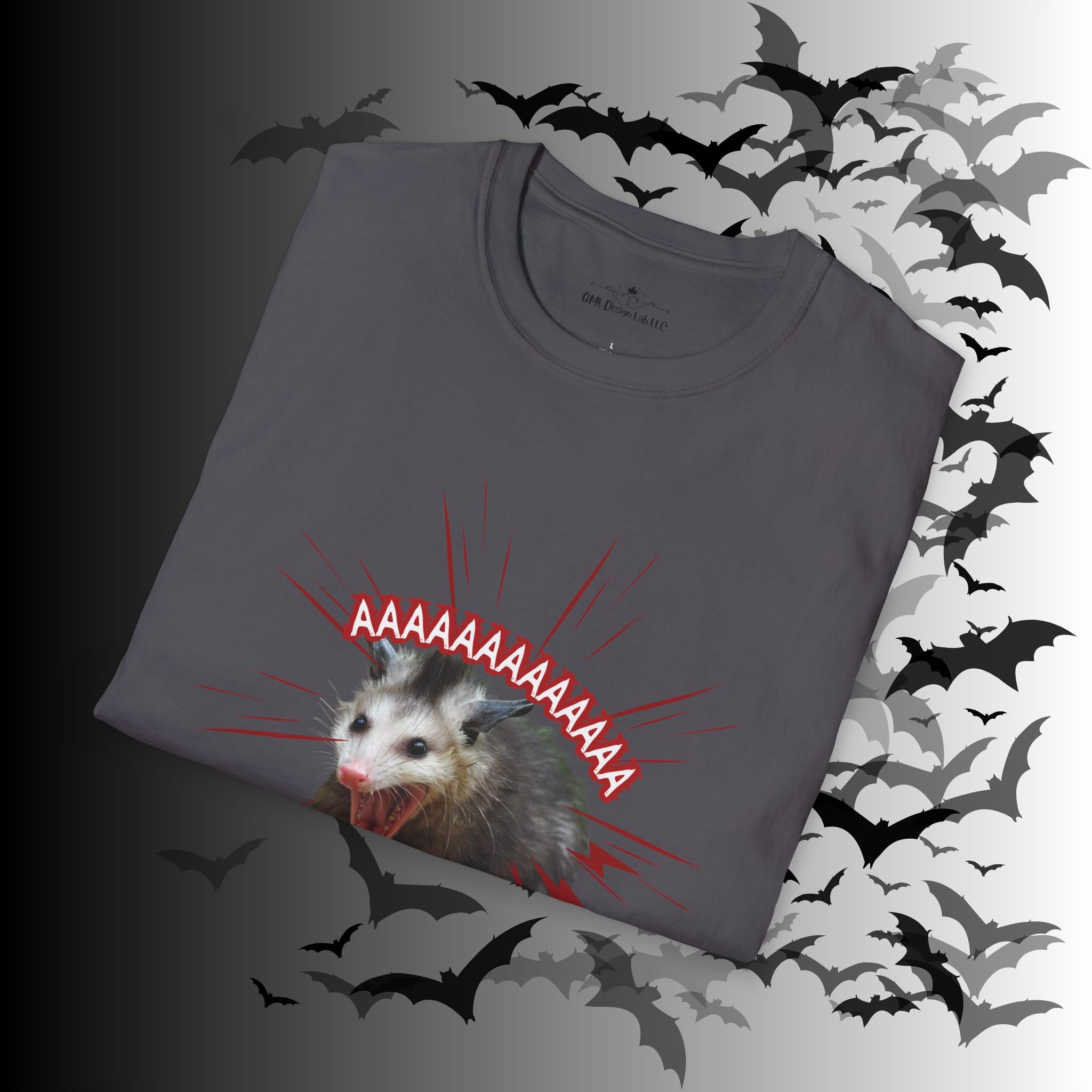"AAAAAAAAAAAA" Screaming Possum T-Shirt — Edgy Humor Tee
