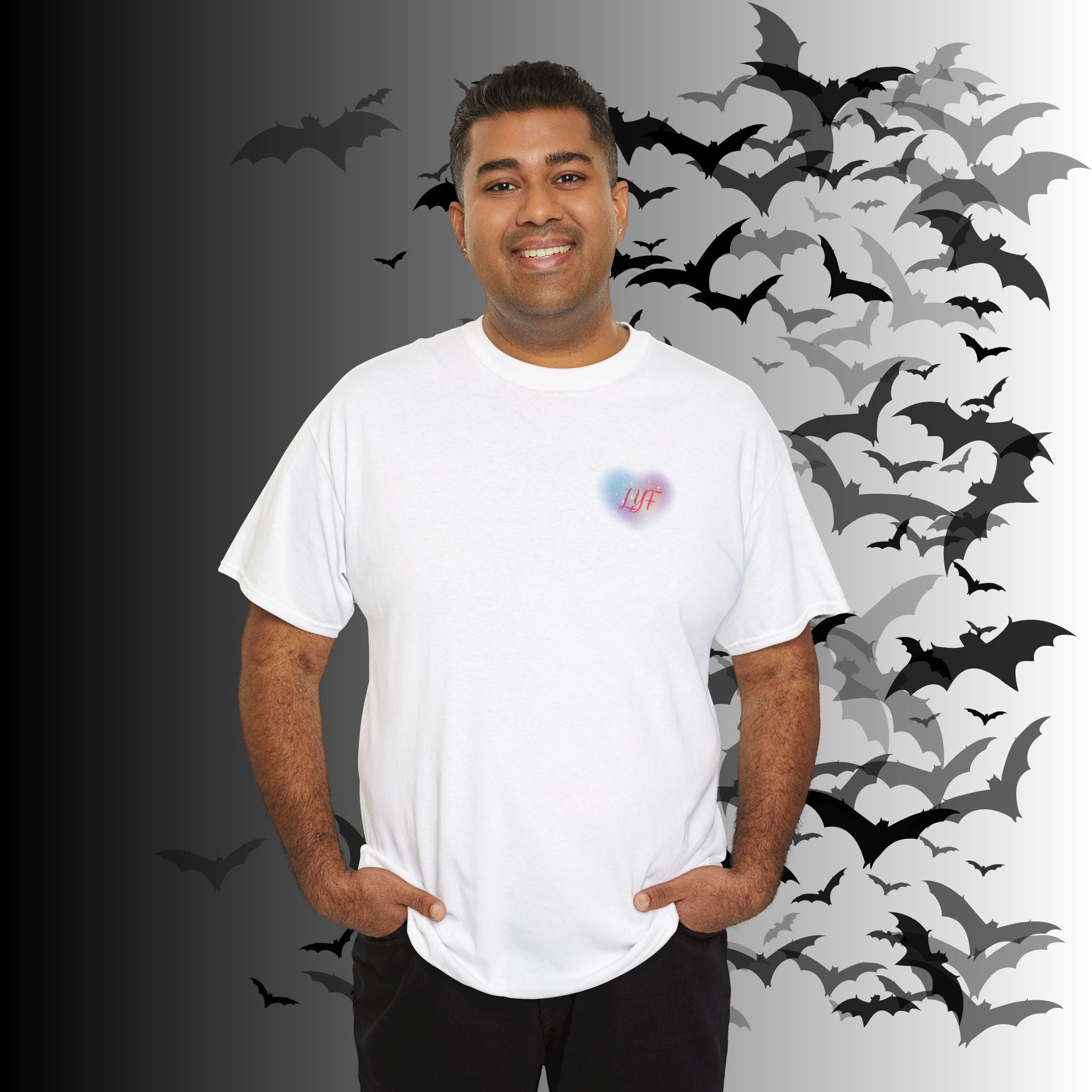 "Love You Forever" Gothic Skeleton Couples T-Shirt — Goth Valentine's Day Matching Tee