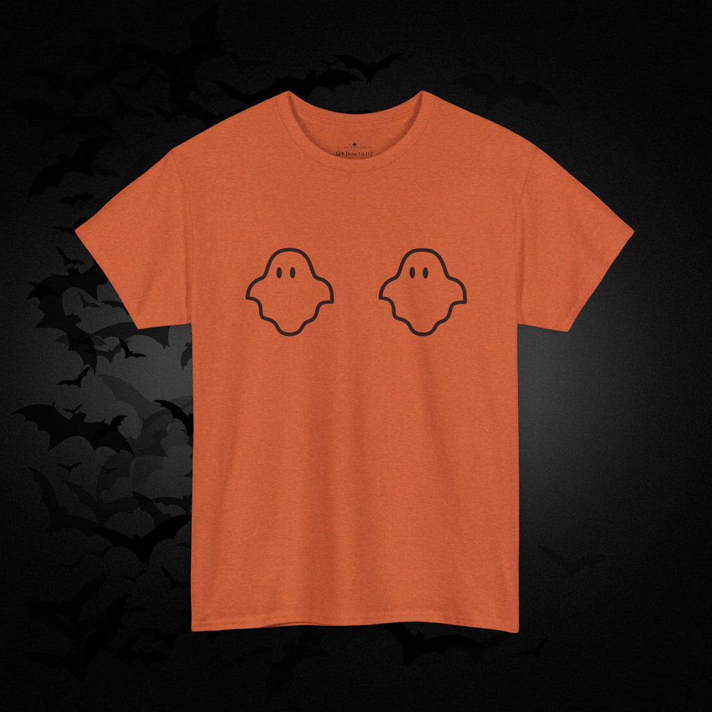 "Boo-bies" Ghost Pun Halloween T-Shirt — Funny Spooky Season Tee