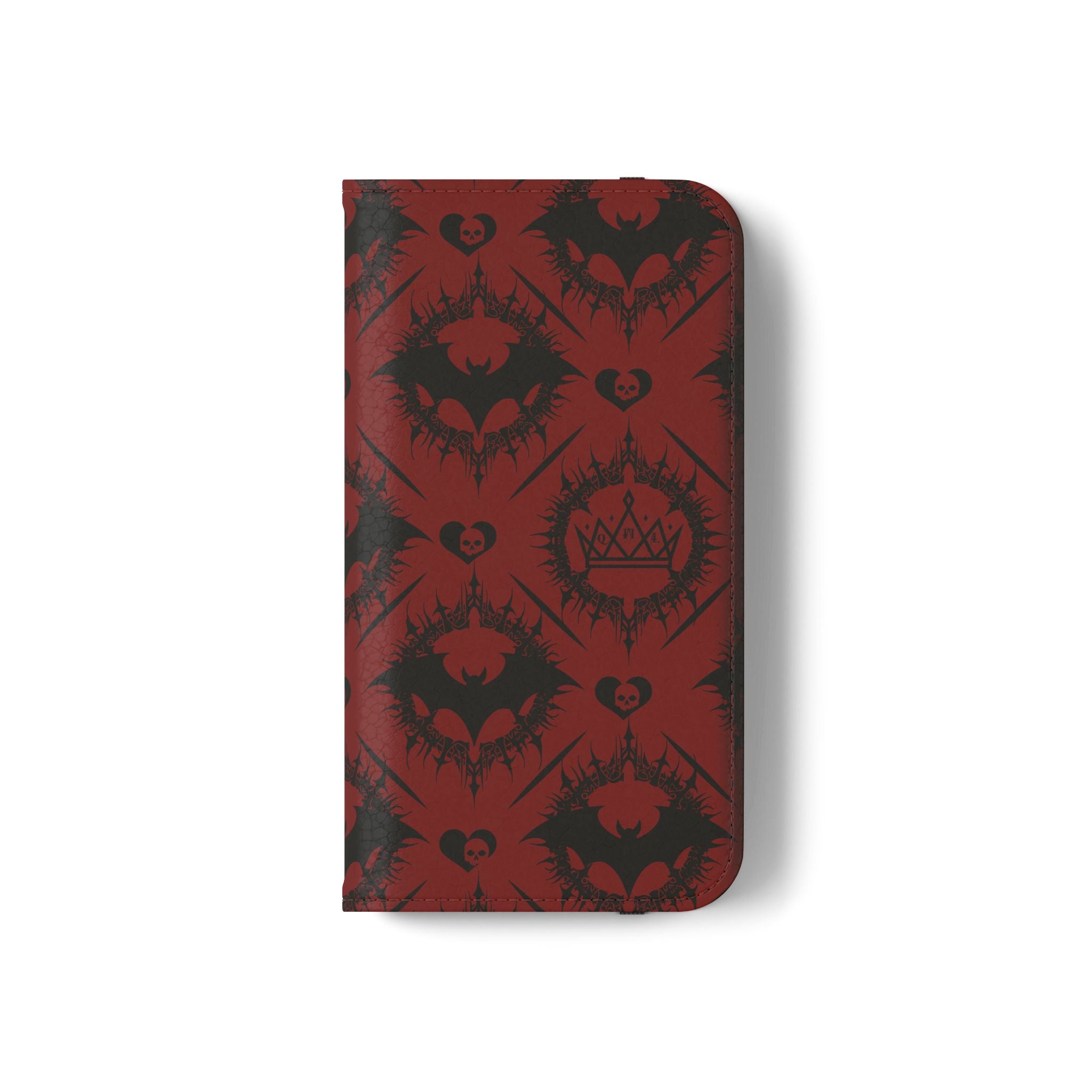 Copy of Gothic Bat Wallet Flip Case - Elegant Goth Phone Wallet - Bat Pattern Flip Case - Gothic Phone Case - Stylish Wallet Phone Case