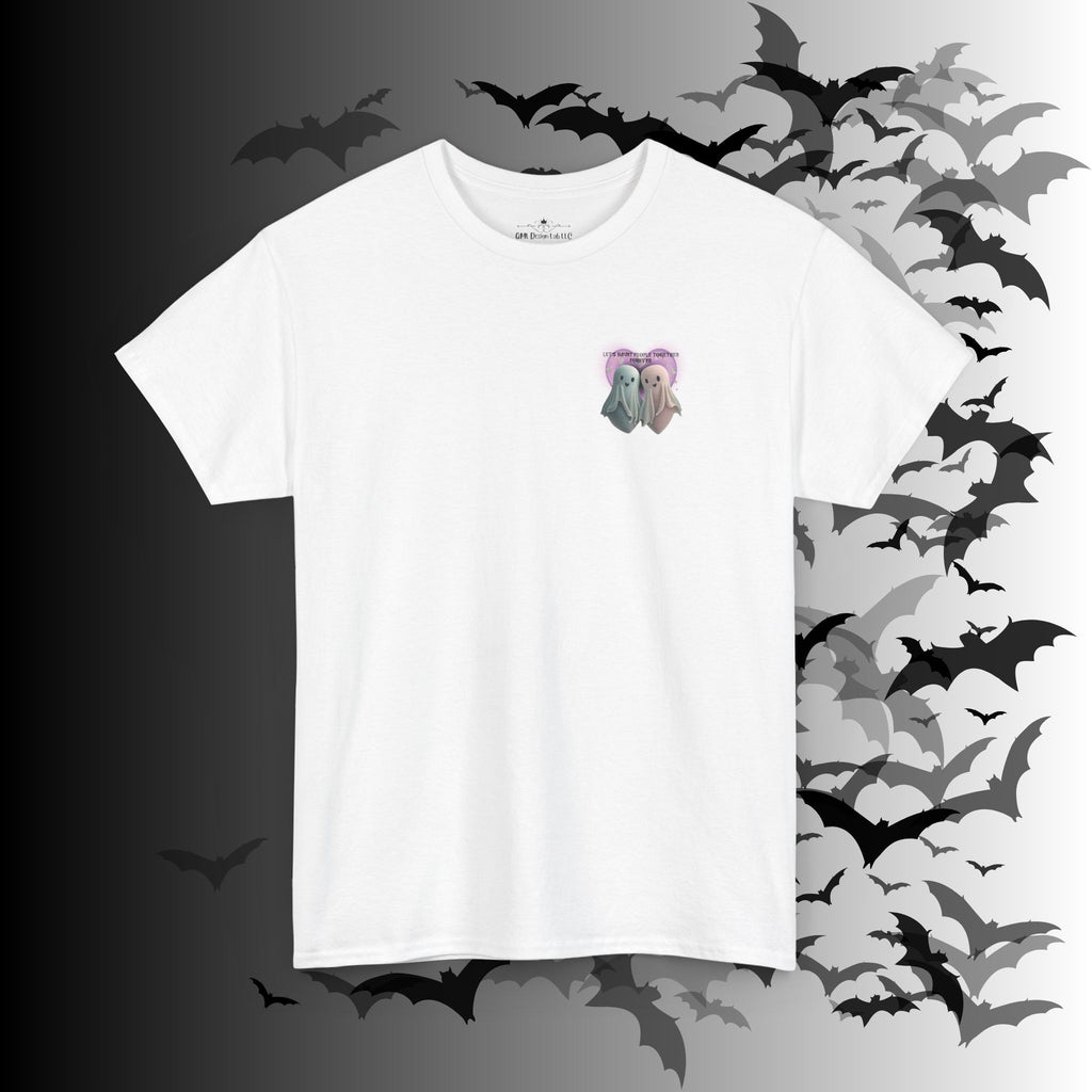 "Let's Haunt People Together Forever" Ghost Couples T-Shirt — Matching Halloween Tee