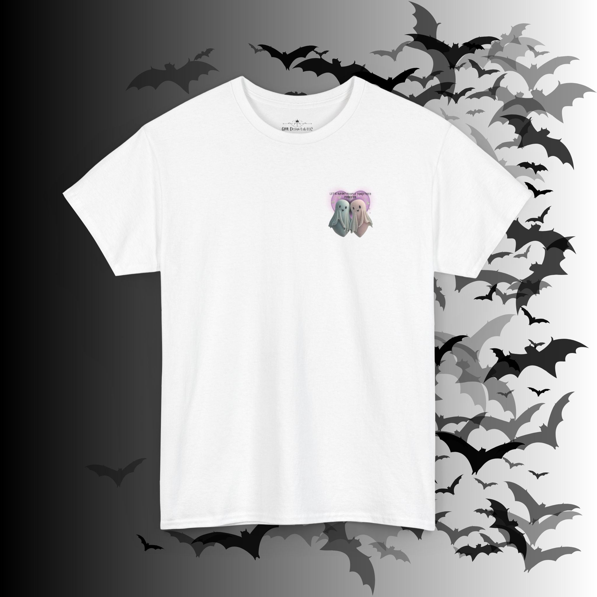 "Let's Haunt People Together Forever" Ghost Couples T-Shirt — Matching Halloween Tee