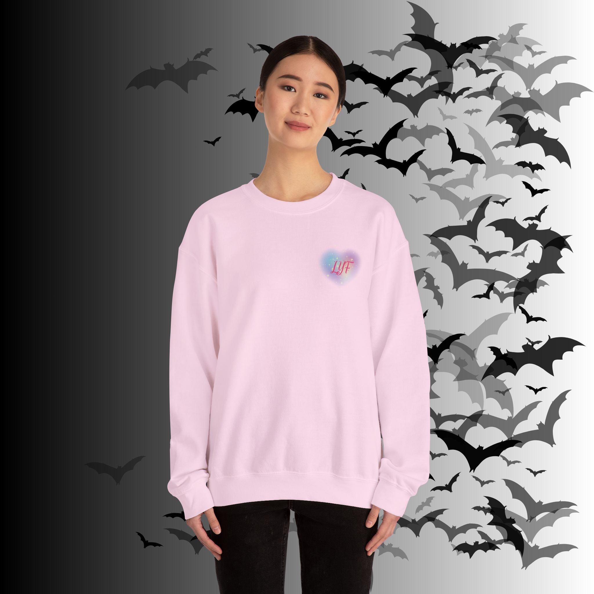 Love You Forever Skeleton Crewneck Sweatshirt — Gothic Valentine's Couples
