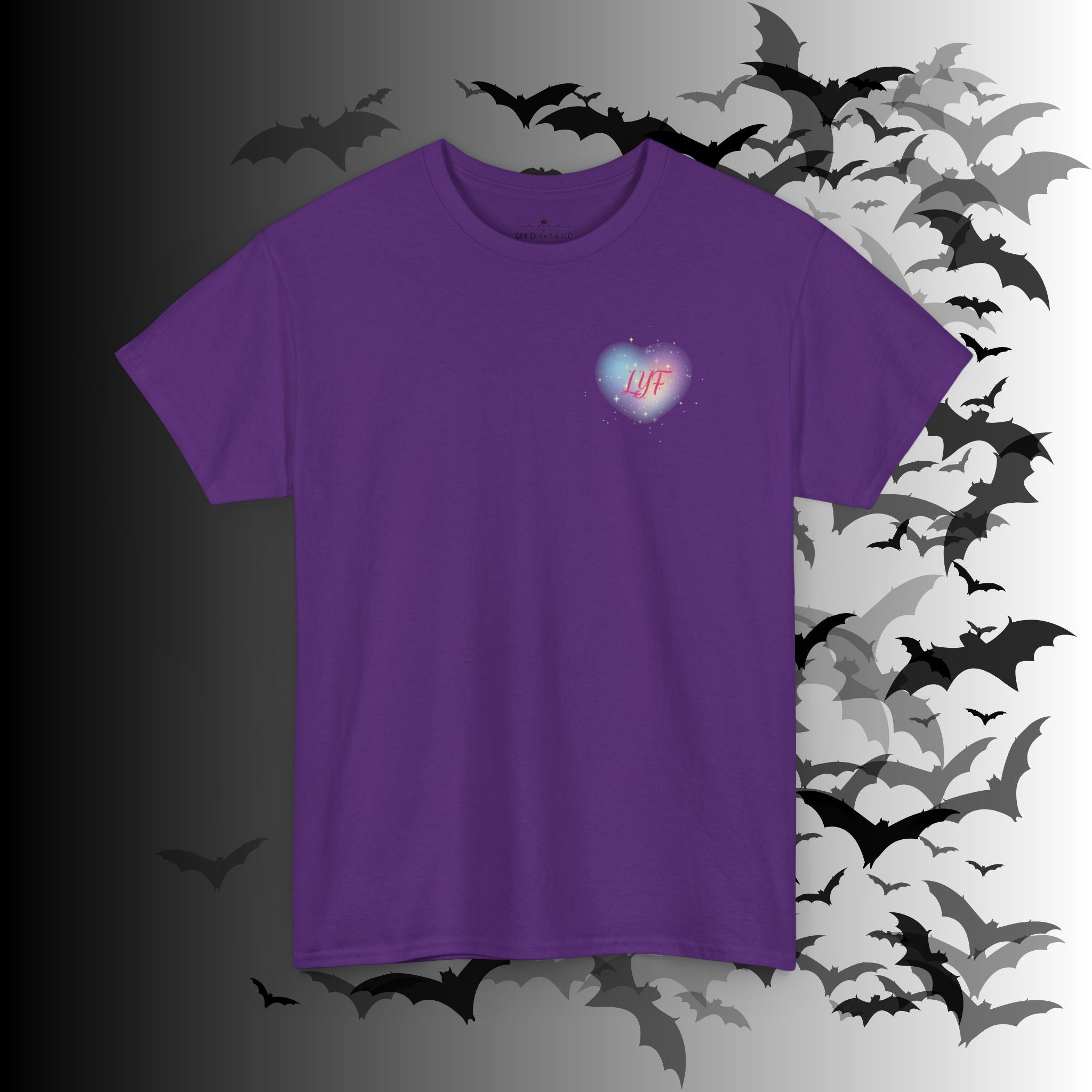 "Love You Forever" Gothic Skeleton Couples T-Shirt — Goth Valentine's Day Matching Tee