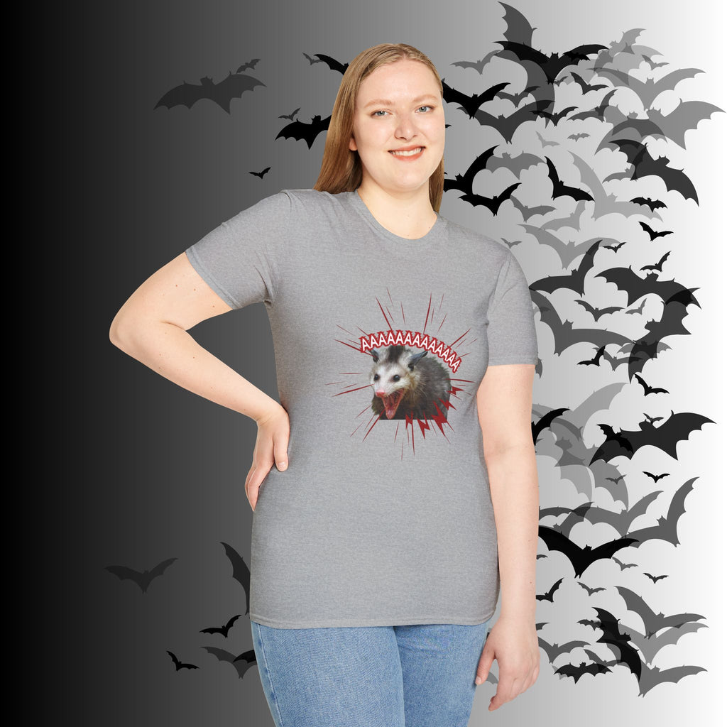 "AAAAAAAAAAAA" Screaming Possum T-Shirt — Edgy Humor Tee