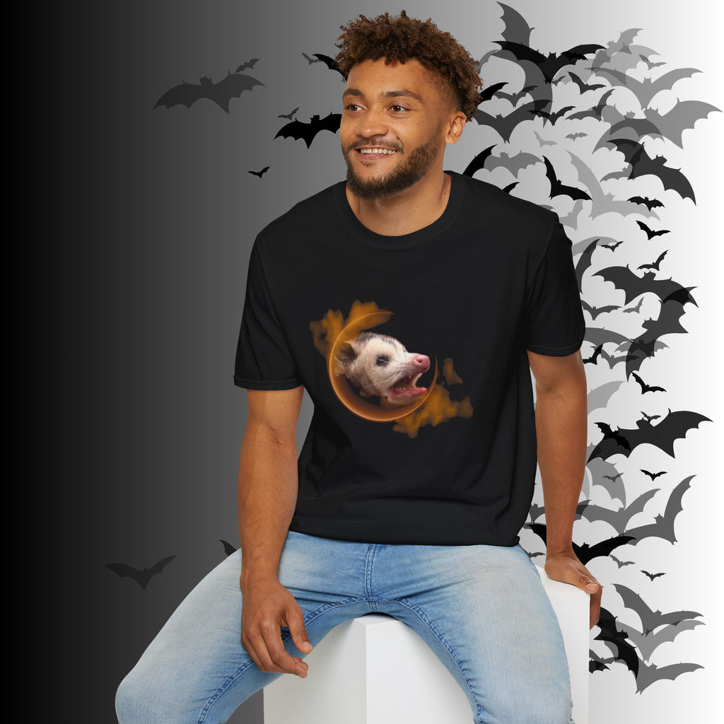 Gothic Screaming Possum T-Shirt — Edgy Humor Tee
