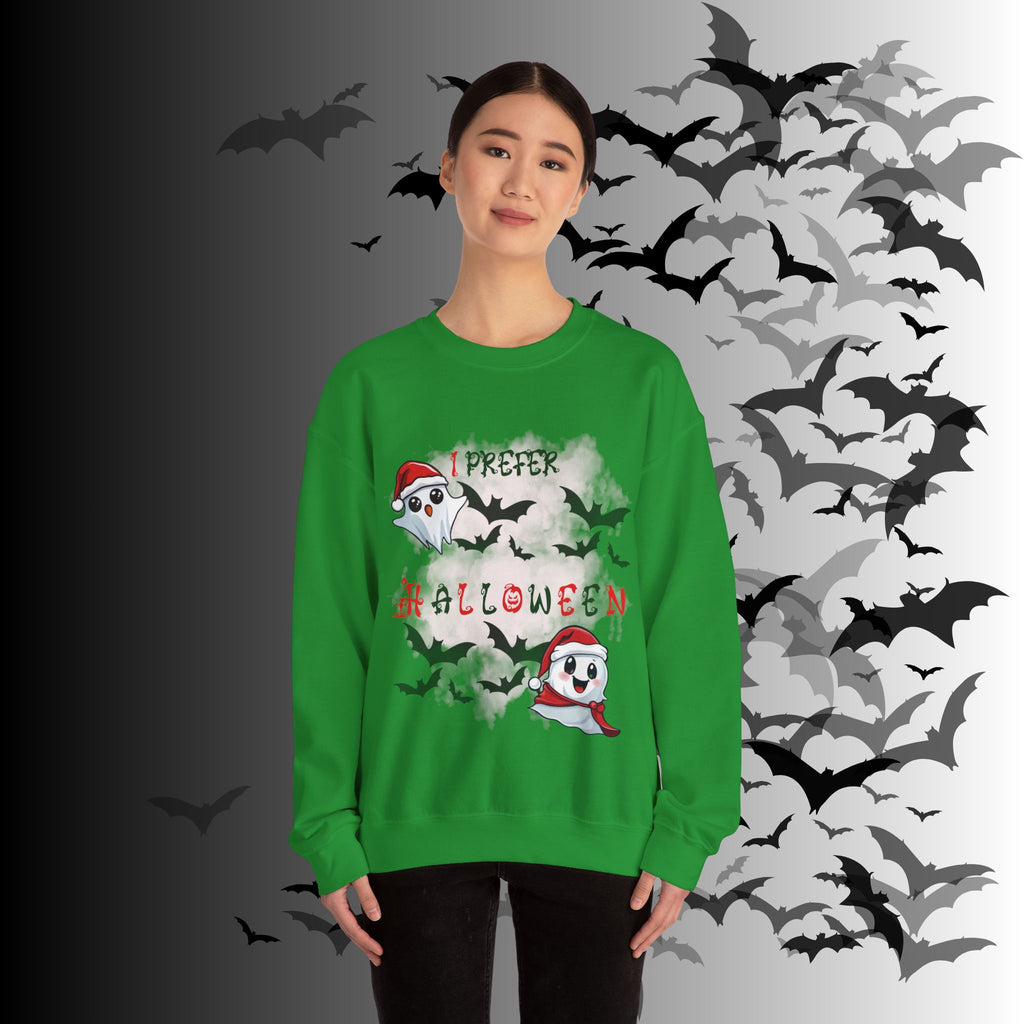 I Prefer Halloween Ghost Crewneck Sweatshirt — Kawaii Gothic Christmas