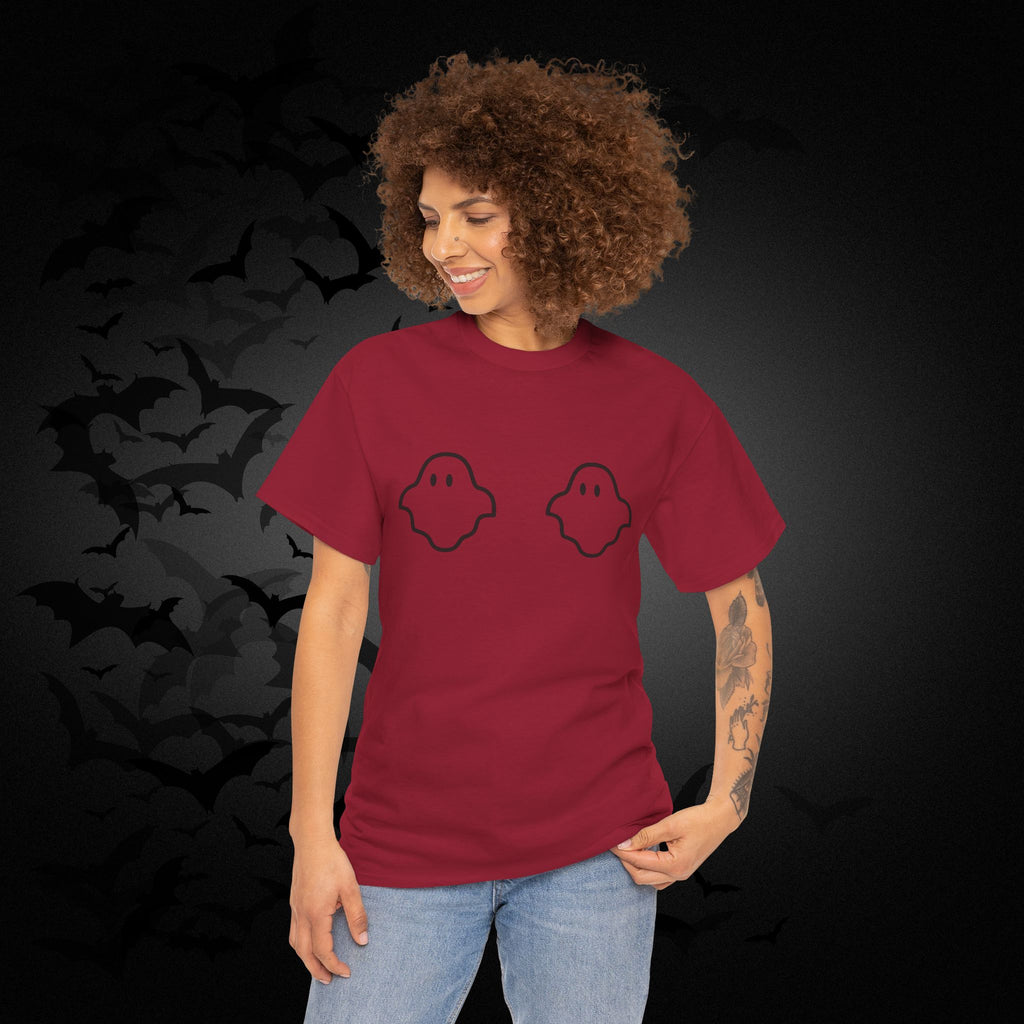 "Boo-bies" Ghost Pun Halloween T-Shirt — Funny Spooky Season Tee