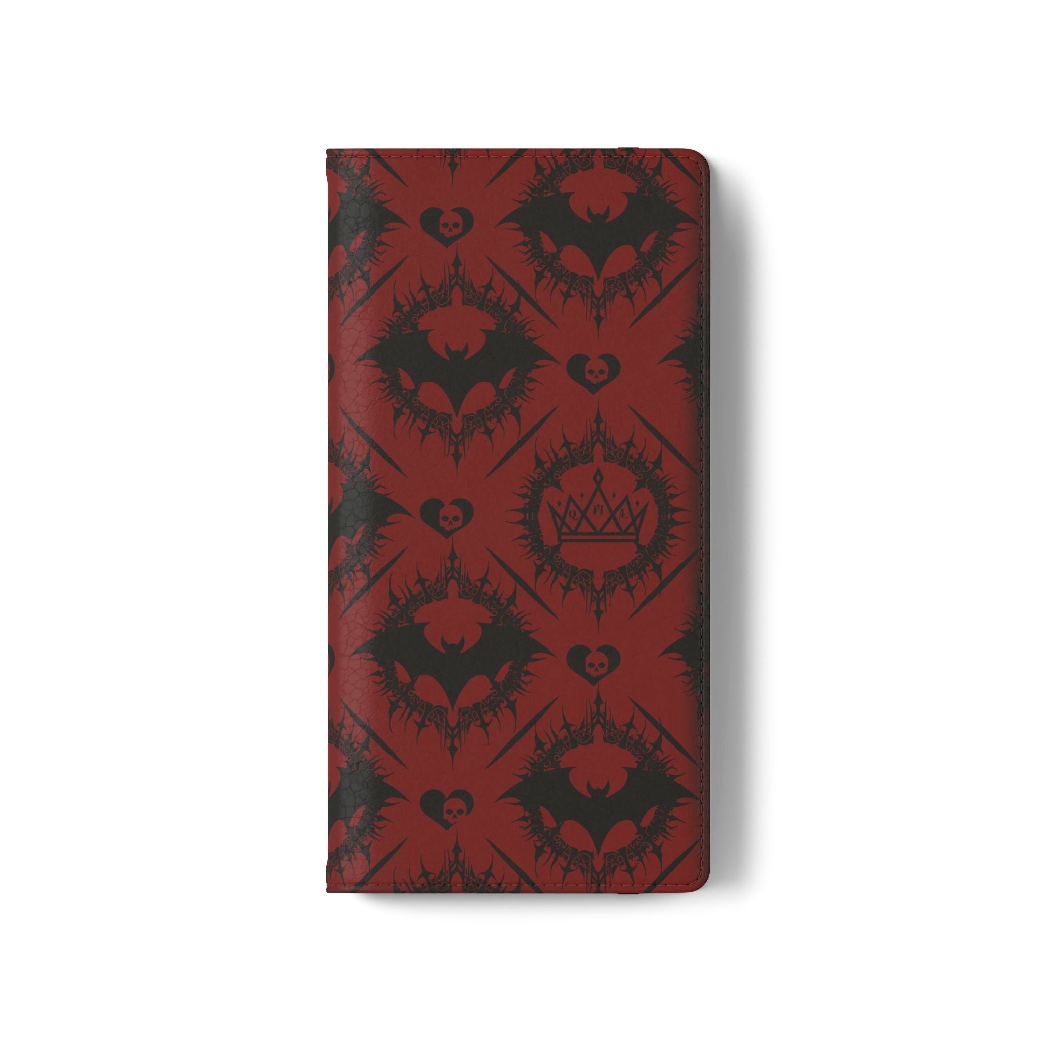Copy of Gothic Bat Wallet Flip Case - Elegant Goth Phone Wallet - Bat Pattern Flip Case - Gothic Phone Case - Stylish Wallet Phone Case