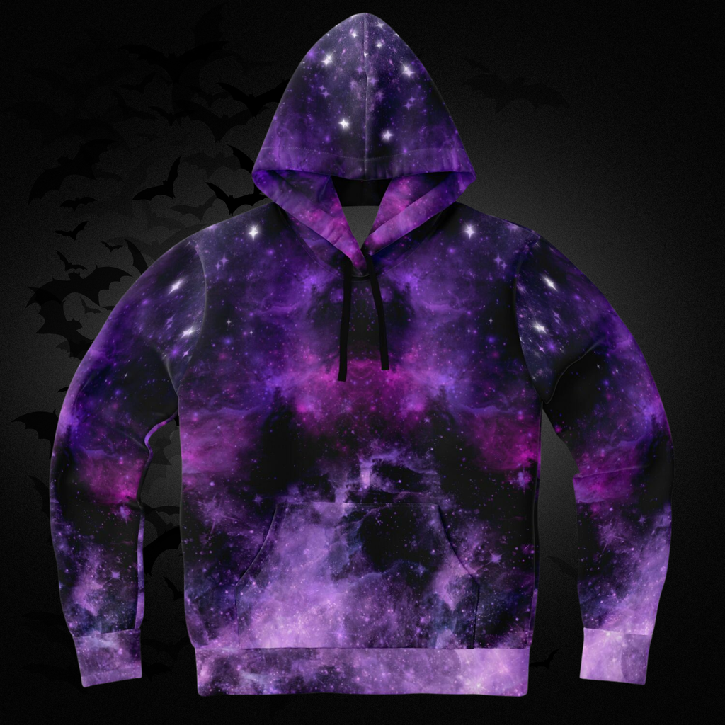 Purple Galaxy All Over Print Hoodie