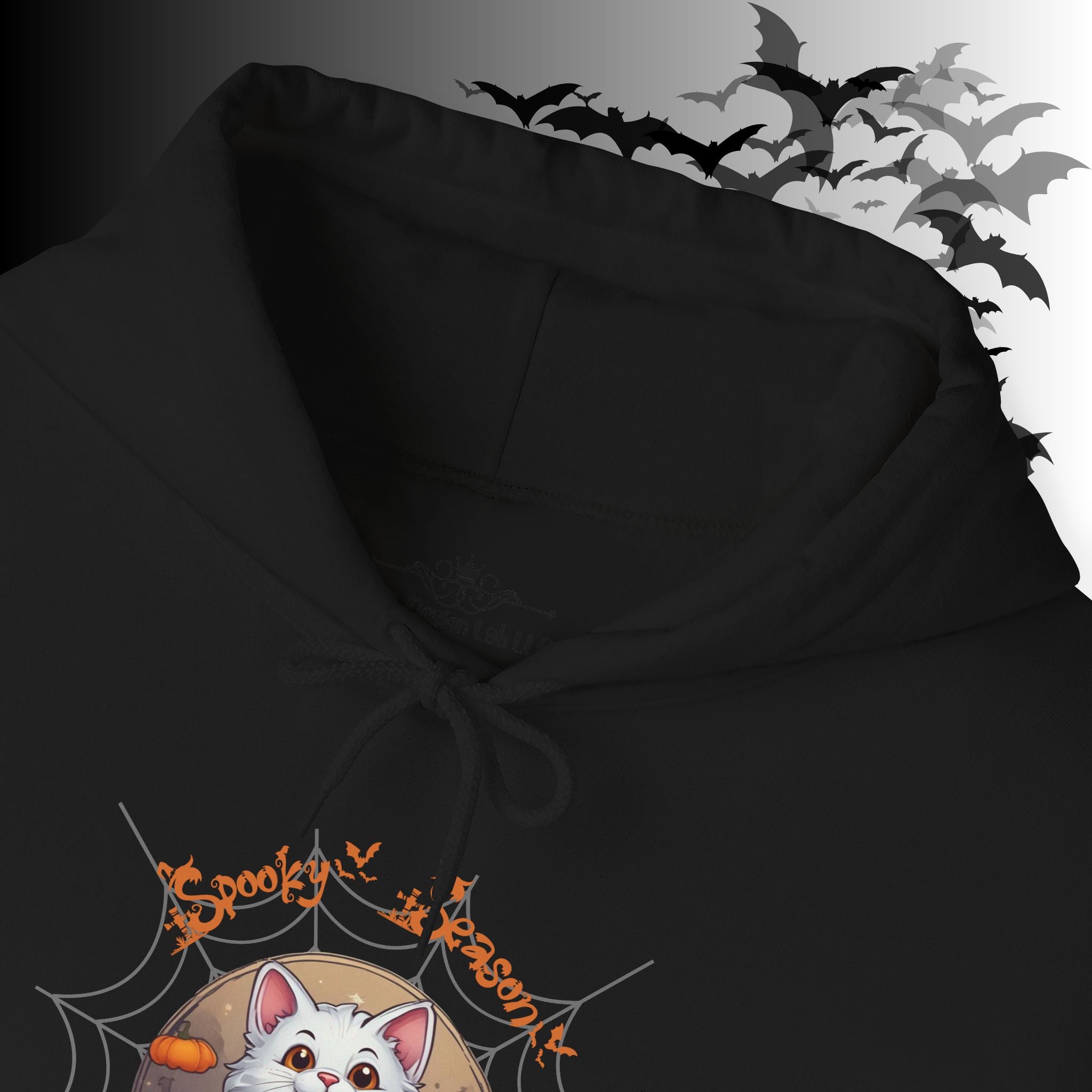 Spooky Season Cat Hoodie — Kawaii Halloween Pumpkin Pullover