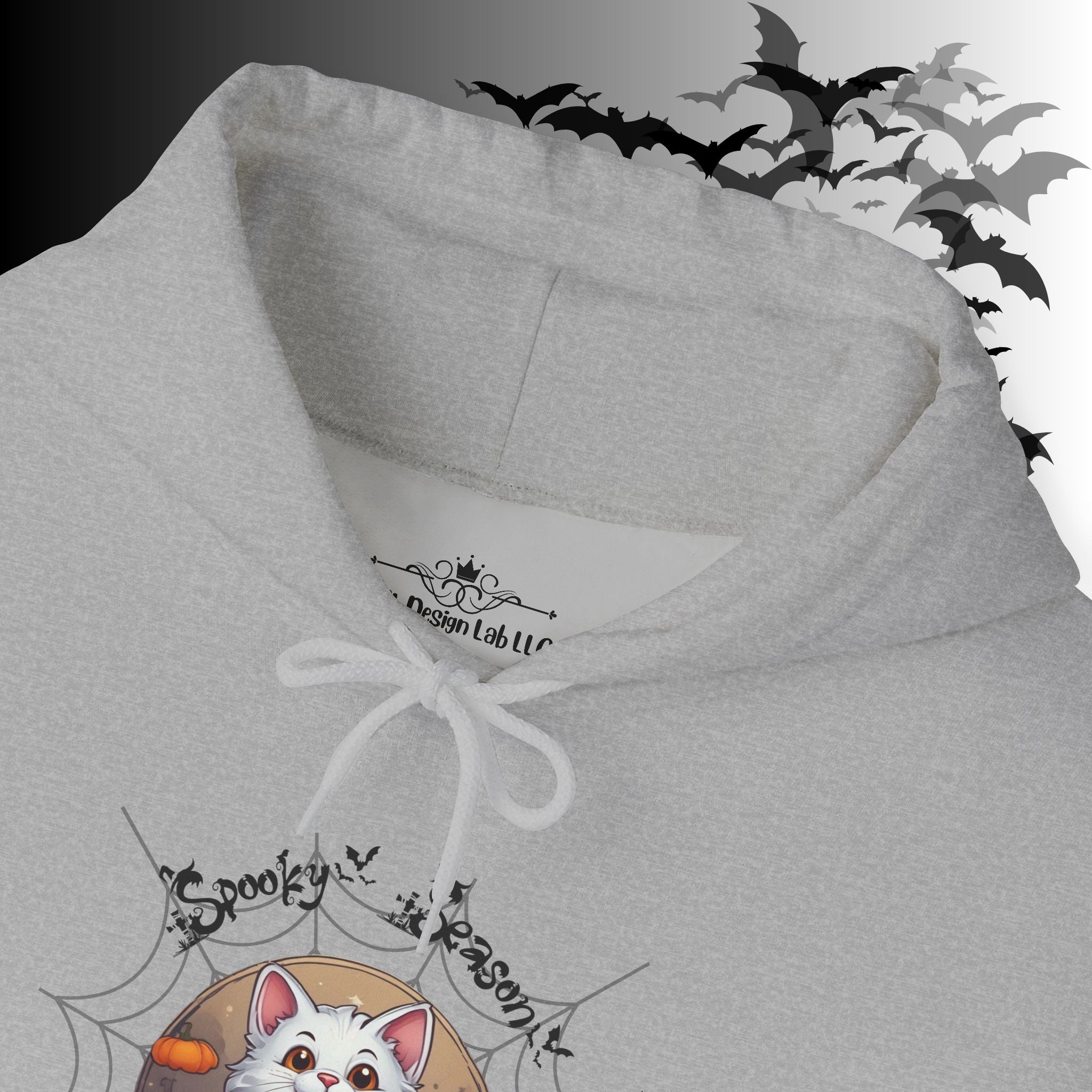 Spooky Season Cat Hoodie — Kawaii Halloween Pumpkin Pullover