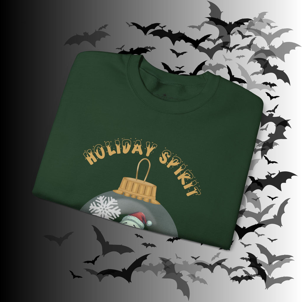 Holiday Spirit Crewneck Sweatshirt — Ghost Christmas Ornament Gothmas