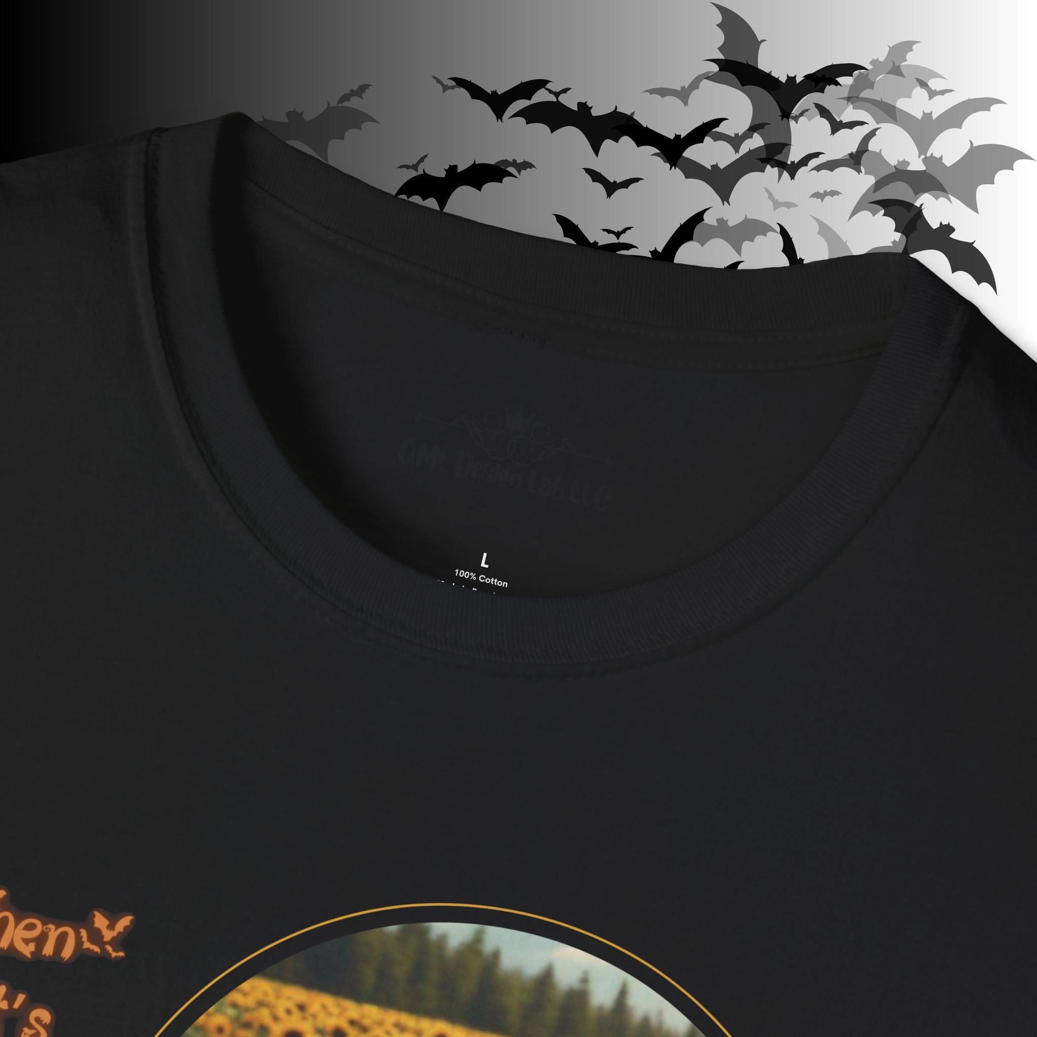 "When It's Finally Spooky Season" Ghost Sunflower T-Shirt — Halloween Tee