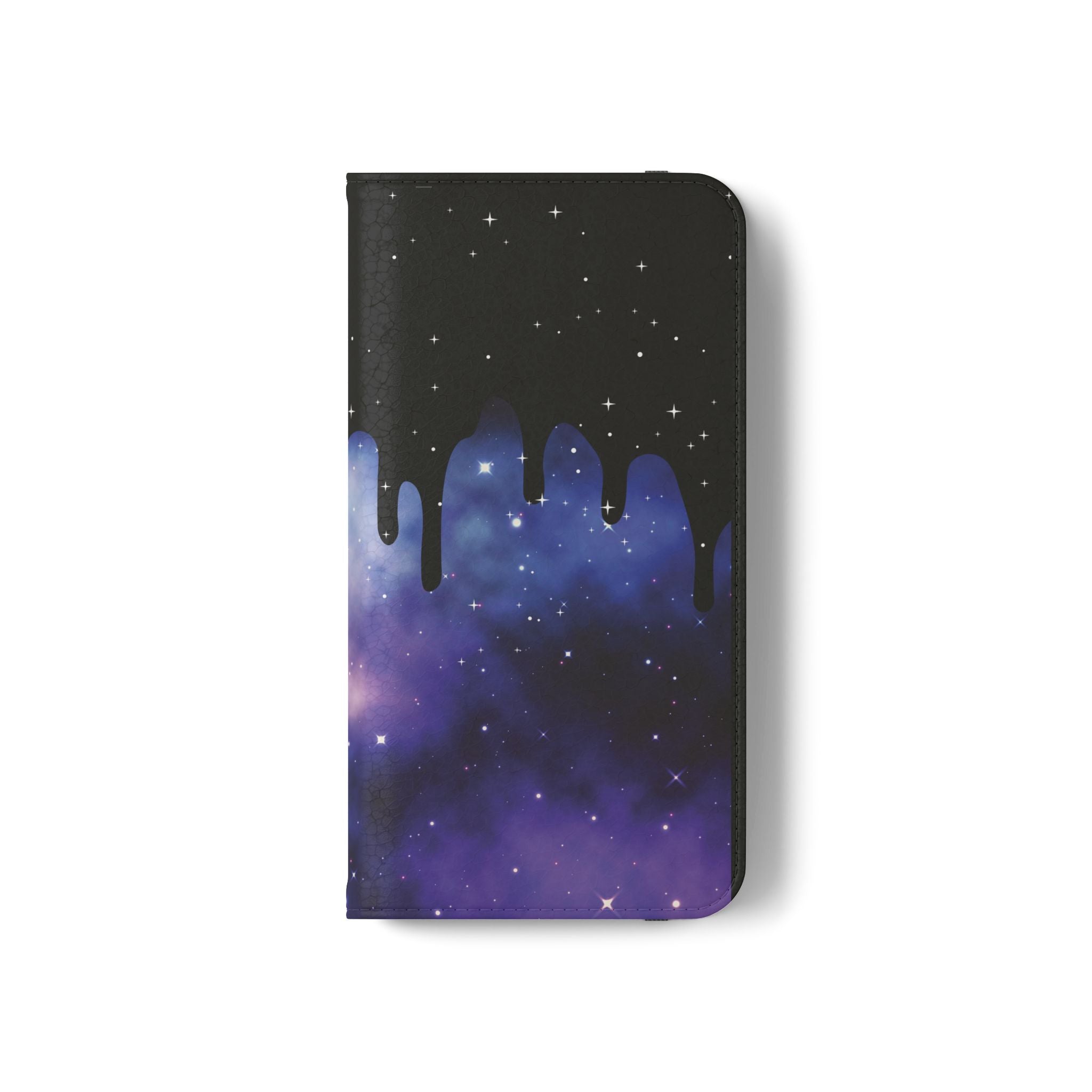 Pastel Goth Drippy Galaxy Flip Wallet Phone Case - Wallet Case for Samsung and iPhone - Gothic Style Wallet Phone Cases