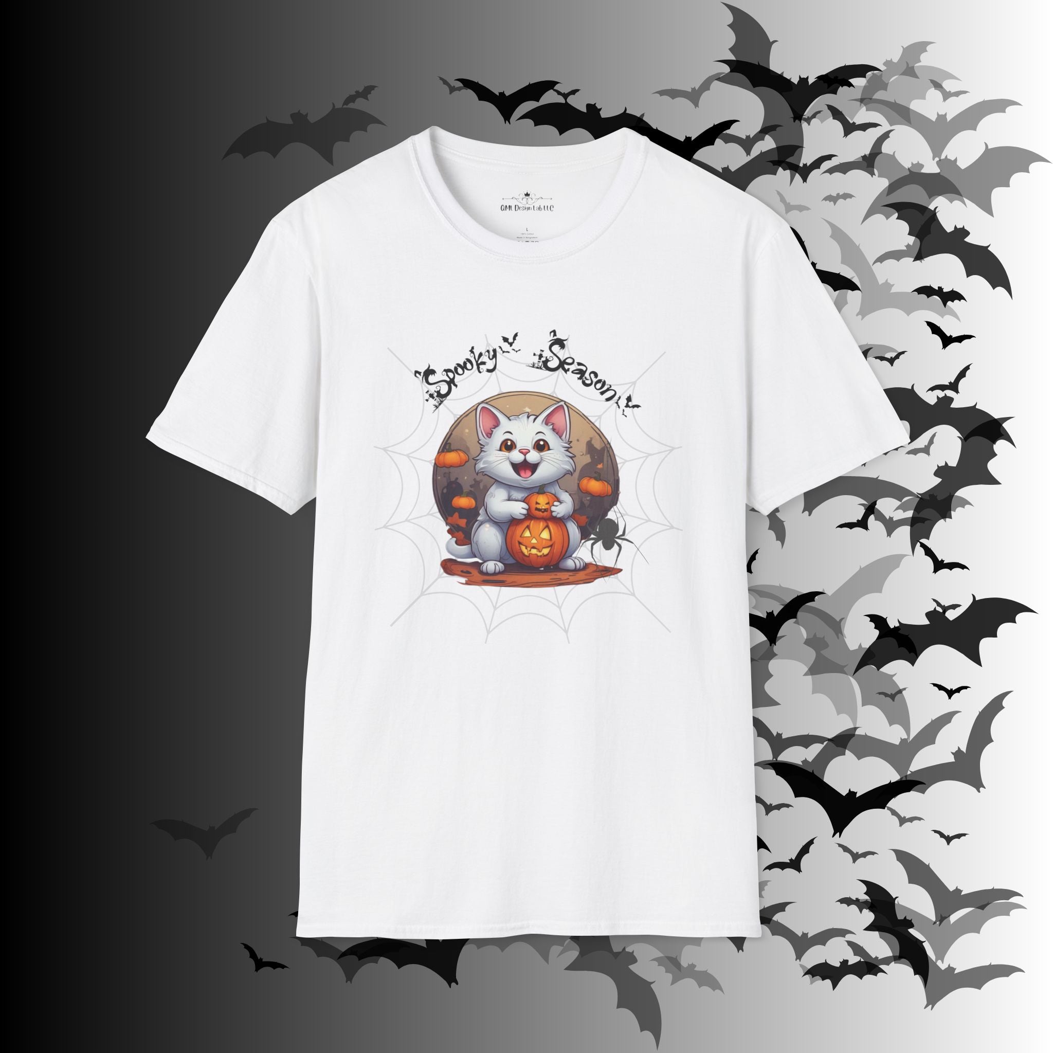 Spooky Season Kawaii Cat Halloween T-Shirt — Cat Lover Tee