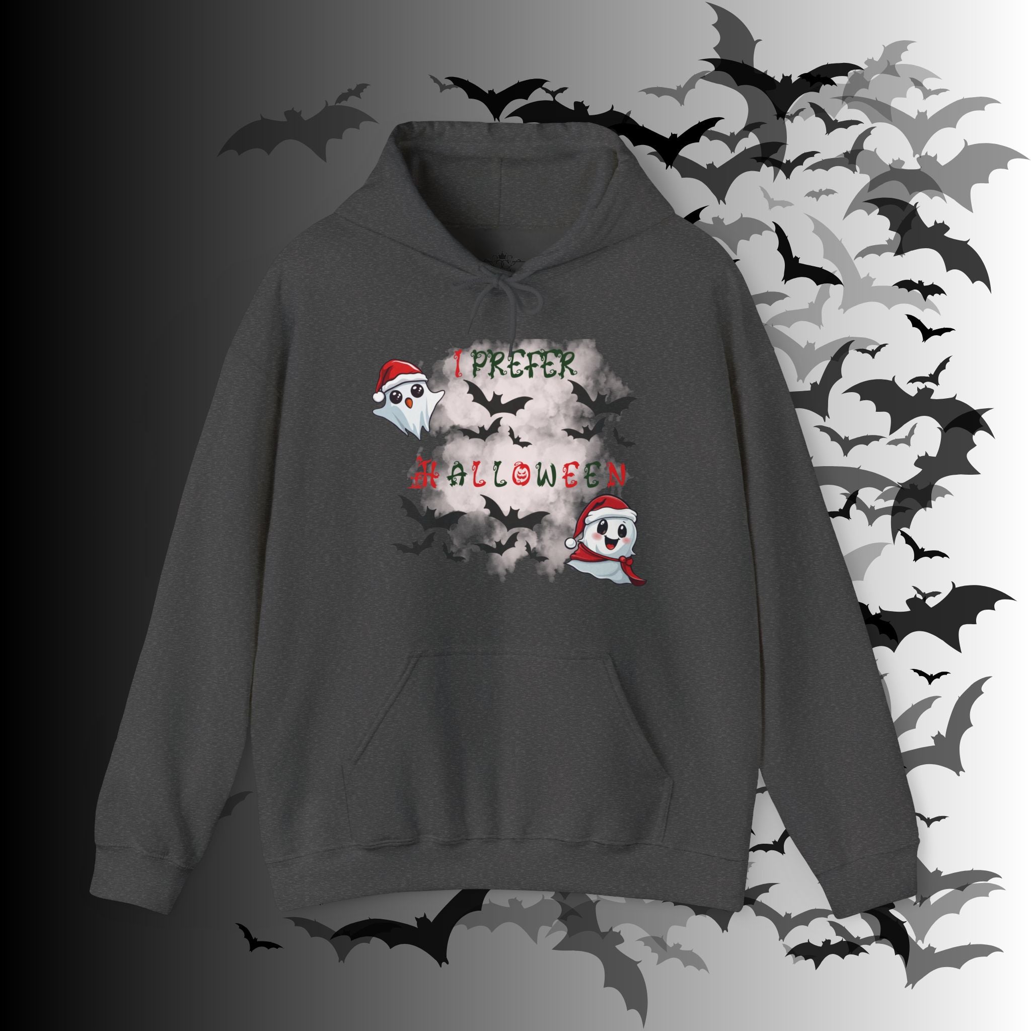 I Prefer Halloween Ghost Hoodie — Kawaii Gothic Christmas