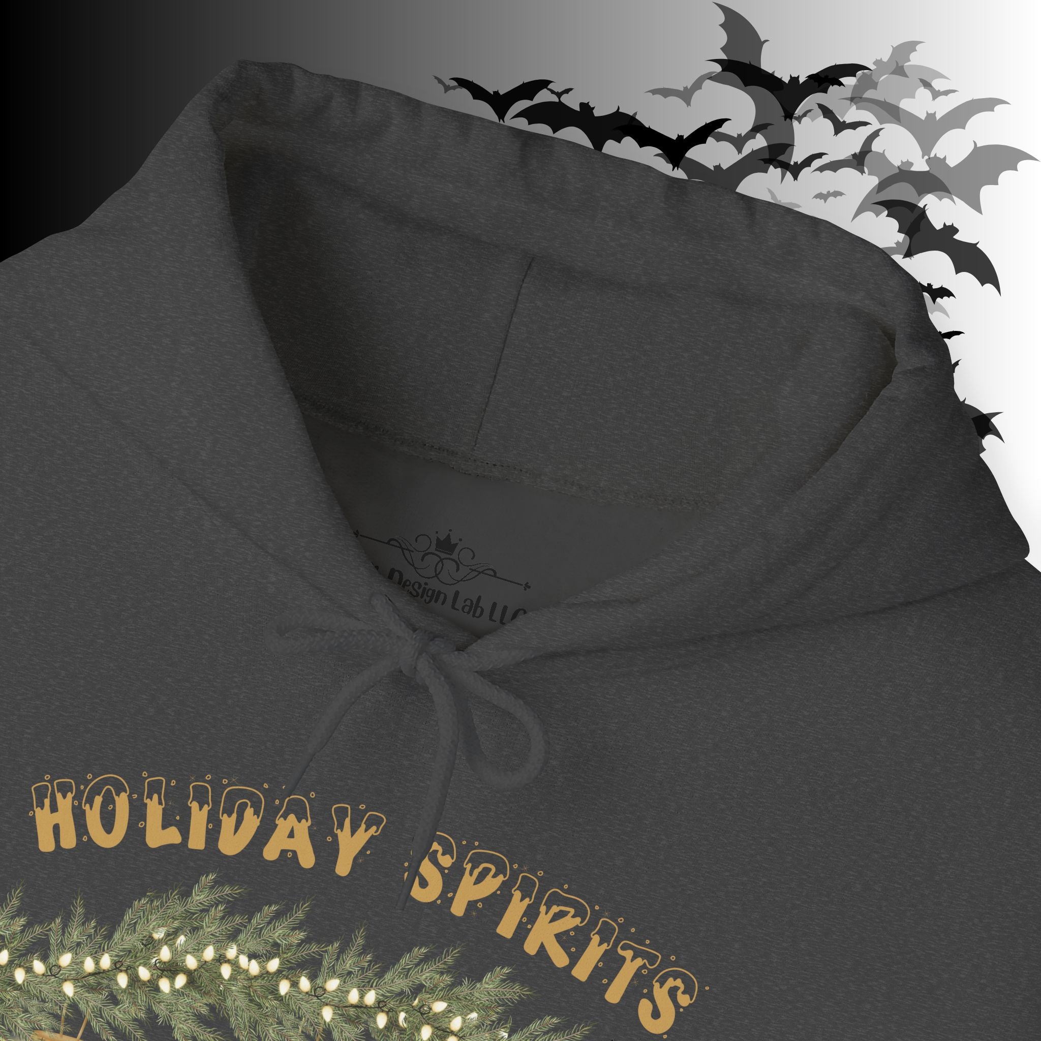 Holiday Spirits Hoodie — Ghost Christmas Ornament Gothmas Pullover