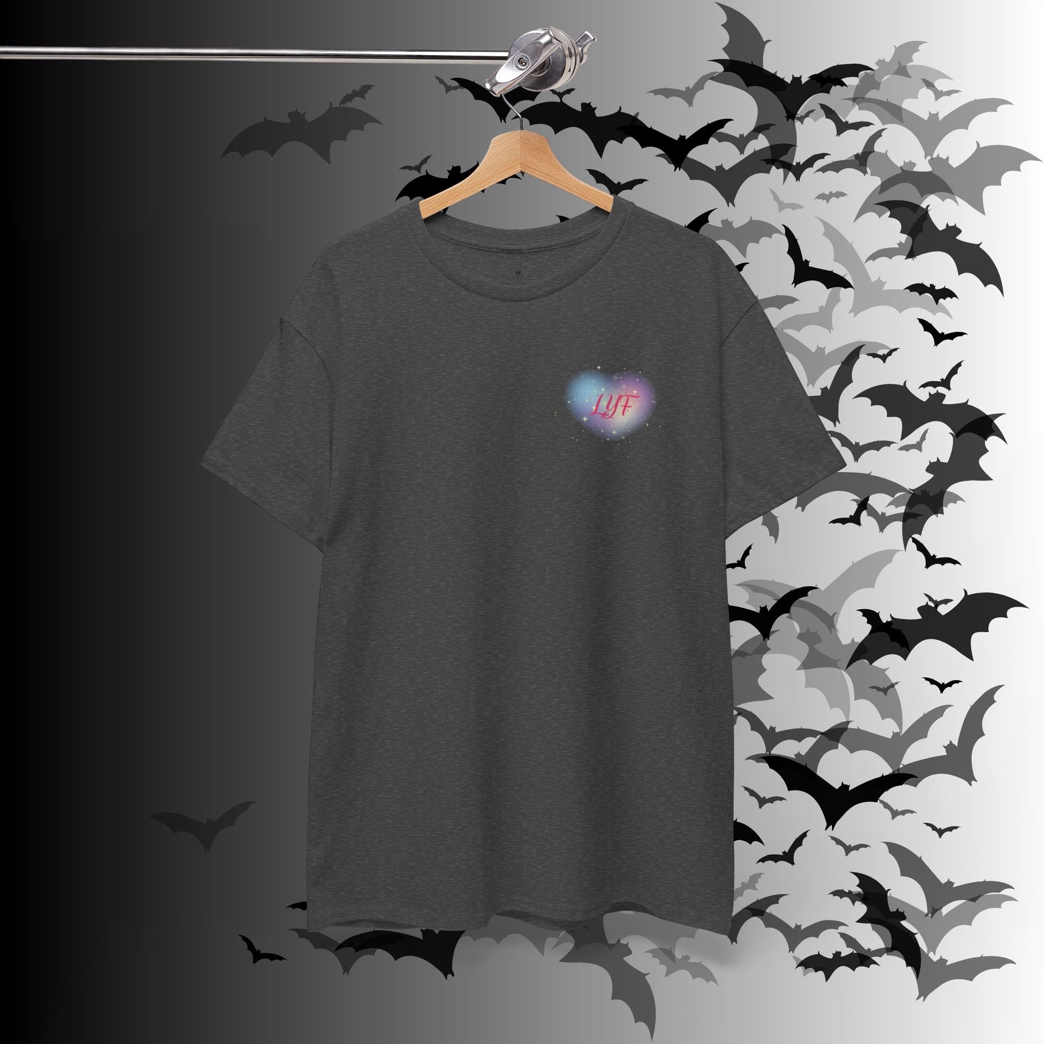 "Love You Forever" Gothic Skeleton Couples T-Shirt — Goth Valentine's Day Matching Tee
