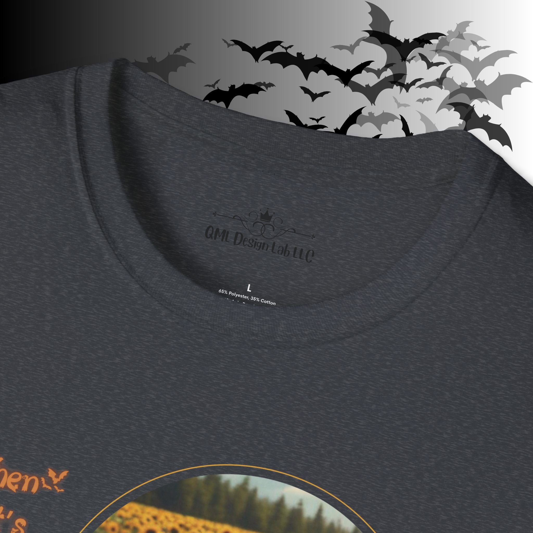 "When It's Finally Spooky Season" Ghost Sunflower T-Shirt — Halloween Tee