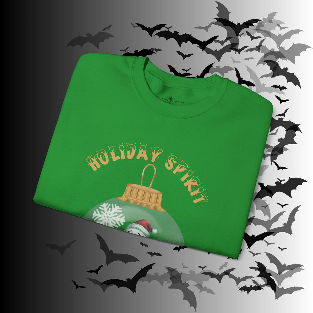 Holiday Spirit Crewneck Sweatshirt — Ghost Christmas Ornament Gothmas
