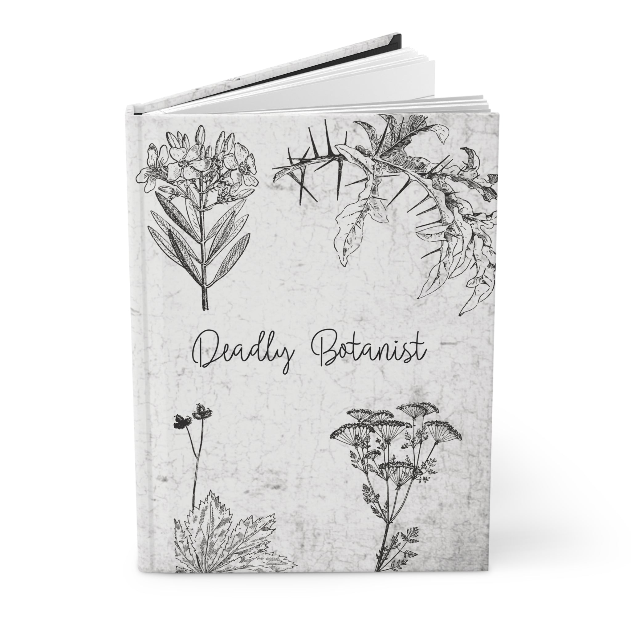 Deadly Botanist Journal — Dark Academia Poisonous Plants Hardcover