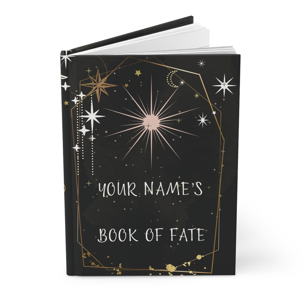 Personalized Book of Fate Journal — Celestial Tarot Hardcover Spell Book